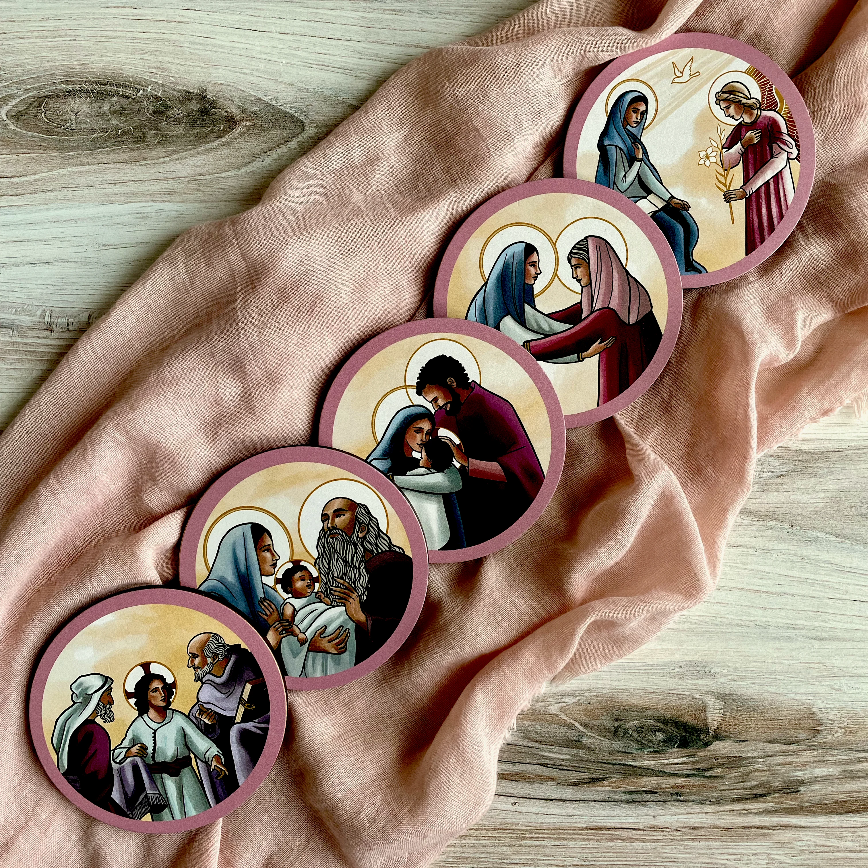 Mysteries of the Rosary Reflection Disc Set - Image 2
