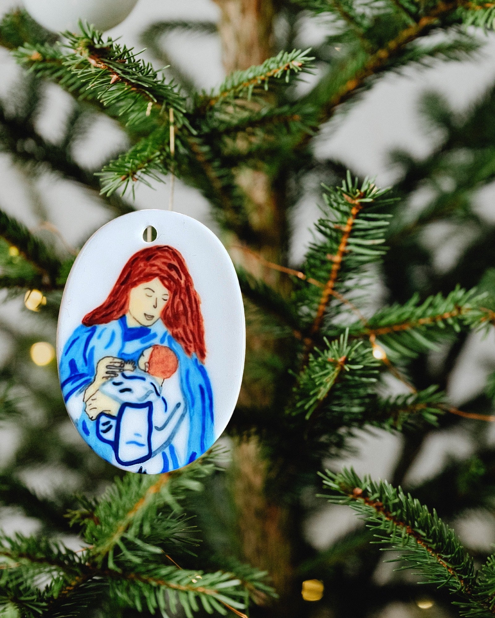 Nativity Scene Ceramic Ornament - Image 11