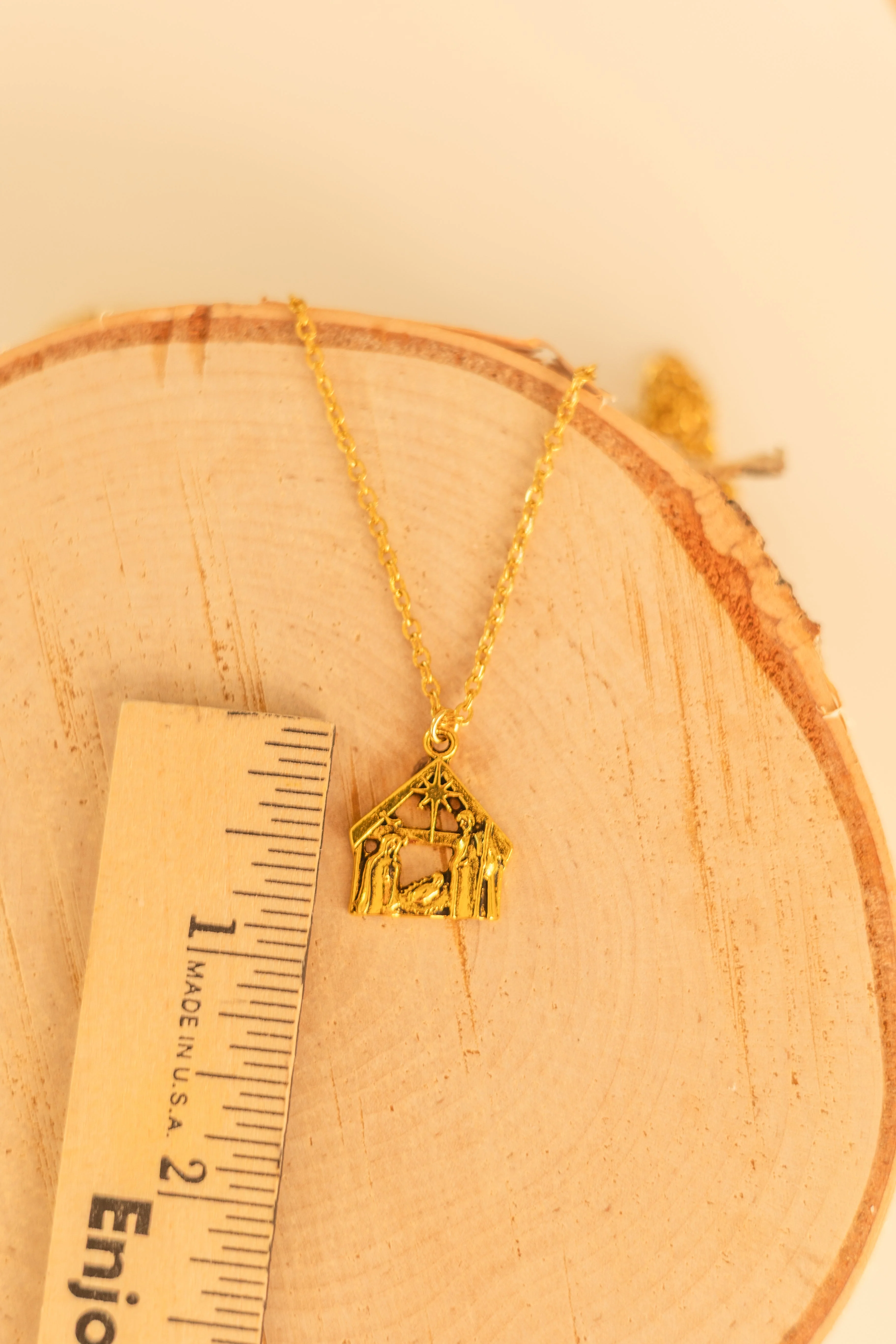 Necklace - Nativity - Gold - Image 2