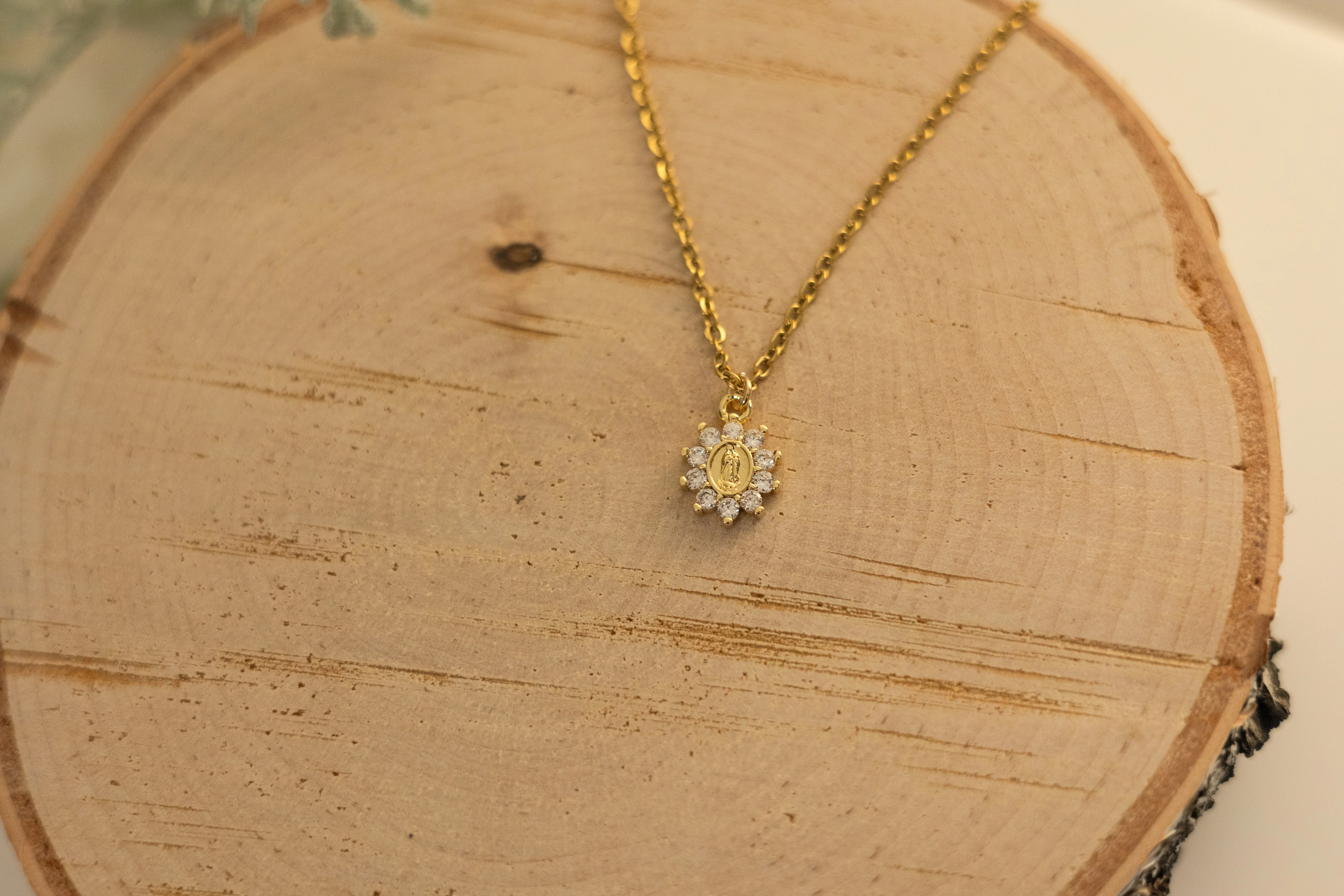 Necklace - Our Lady- Gold