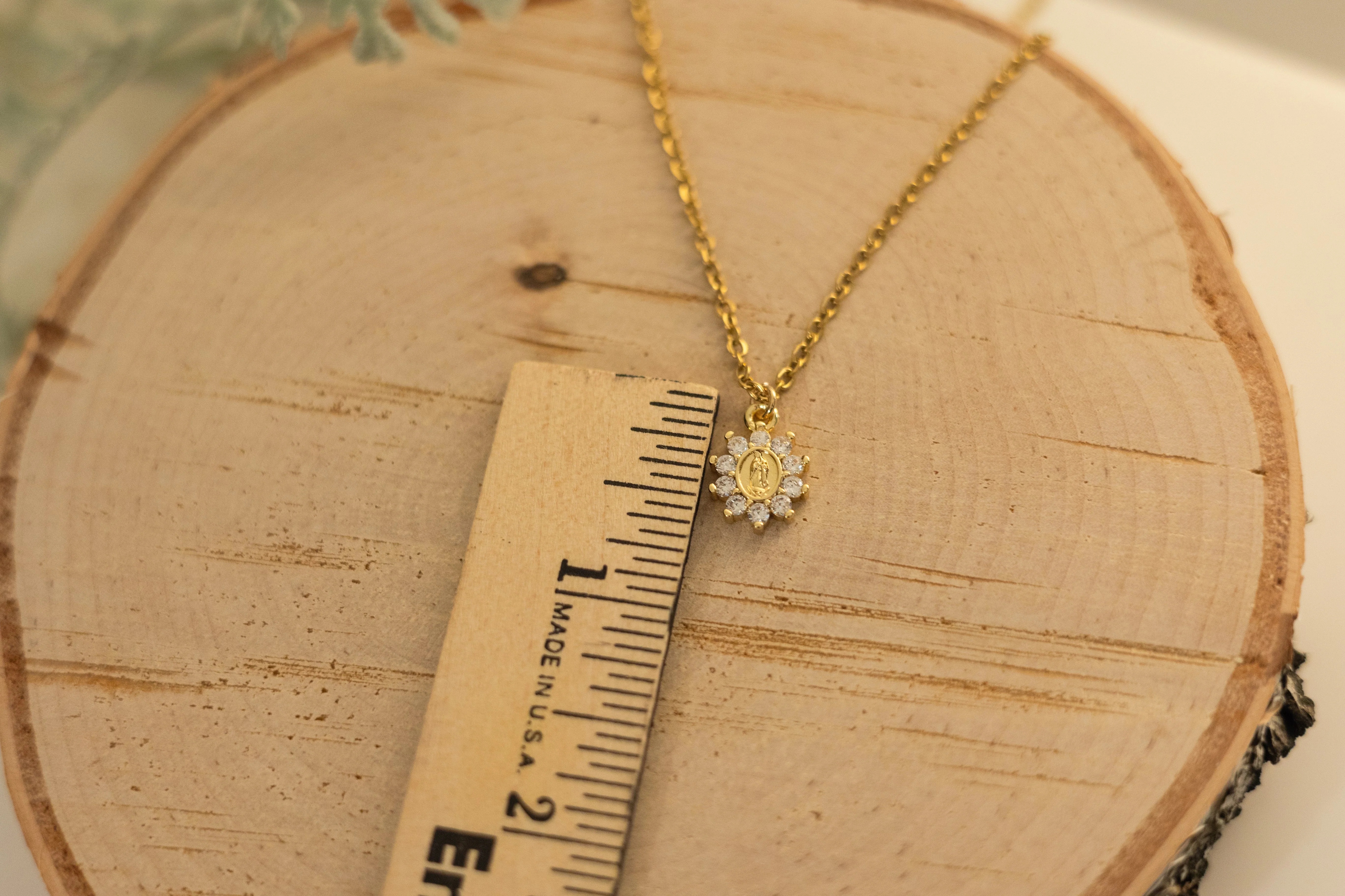 Necklace - Our Lady- Gold - Image 2