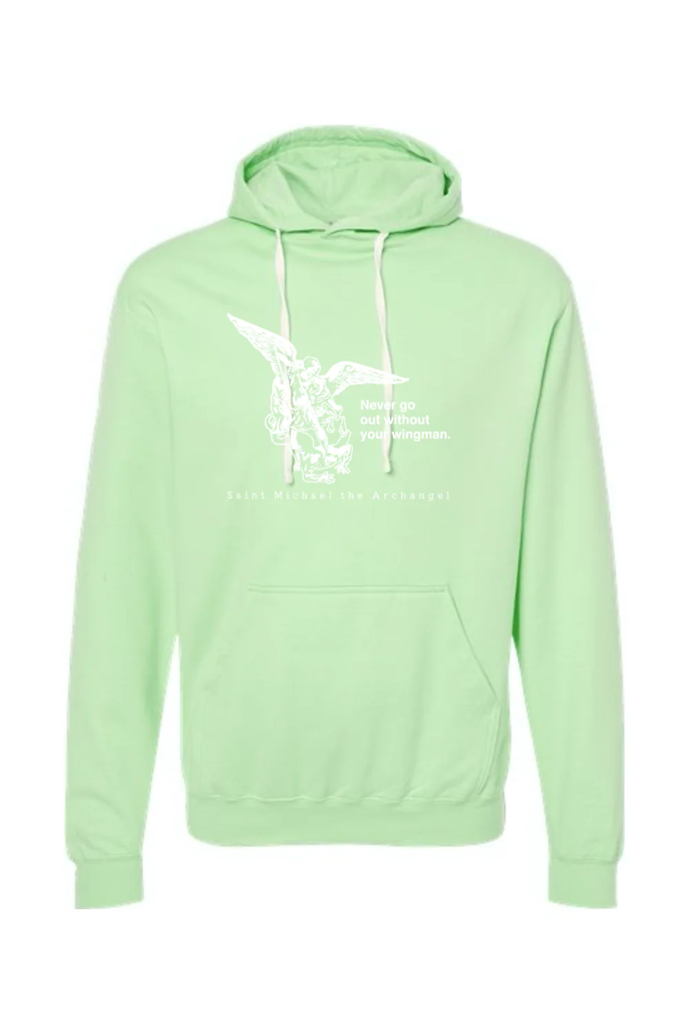 Never Go Without Your Wingman - St. Michael the Archangel Hoodie Sweatshirt - Image 10