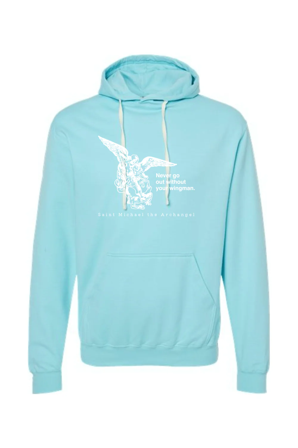 Never Go Without Your Wingman - St. Michael the Archangel Hoodie Sweatshirt - Image 11
