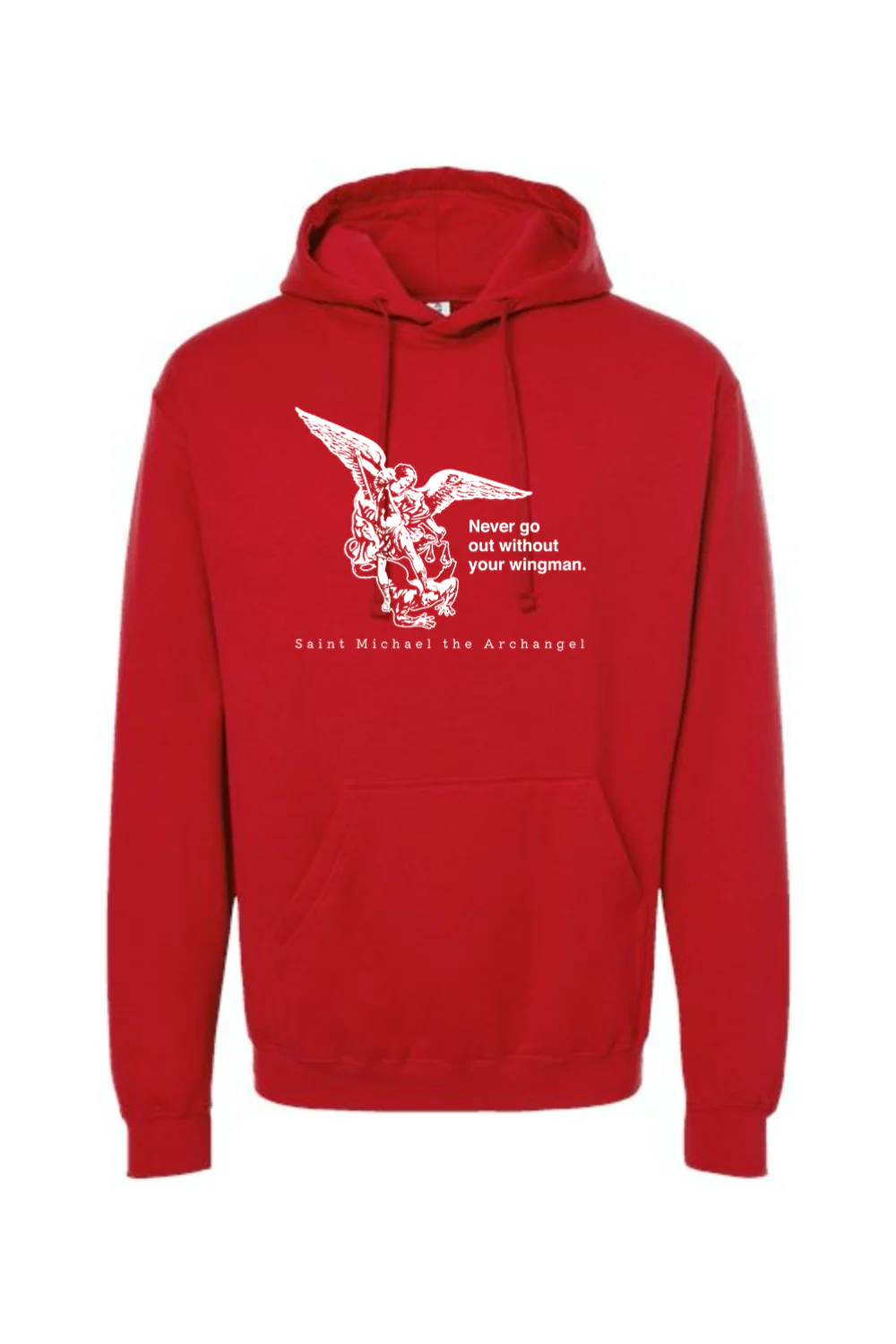 Never Go Without Your Wingman - St. Michael the Archangel Hoodie Sweatshirt - Image 12