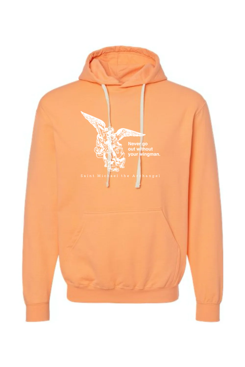 Never Go Without Your Wingman - St. Michael the Archangel Hoodie Sweatshirt - Image 2