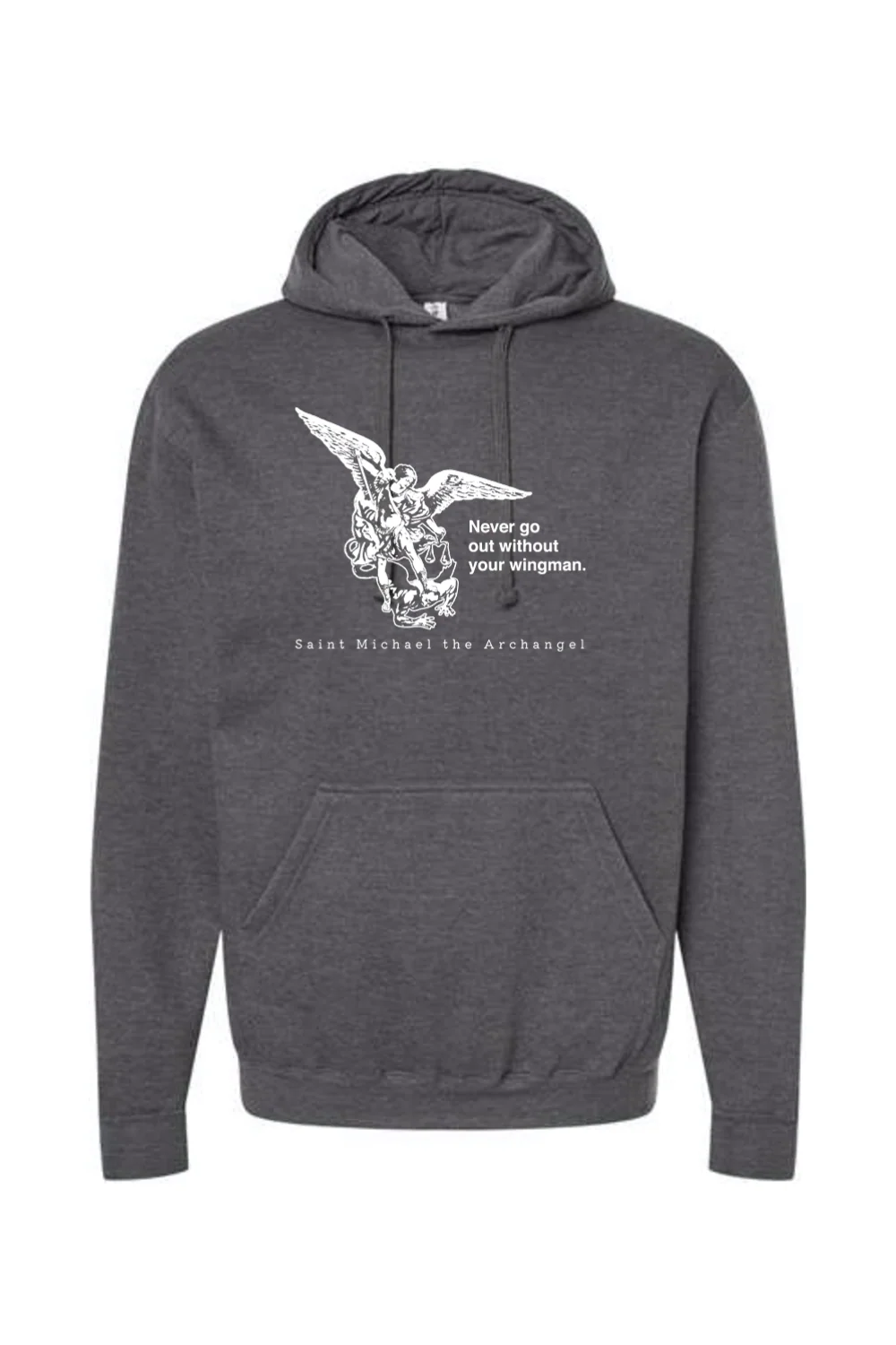 Never Go Without Your Wingman - St. Michael the Archangel Hoodie Sweatshirt - Image 4