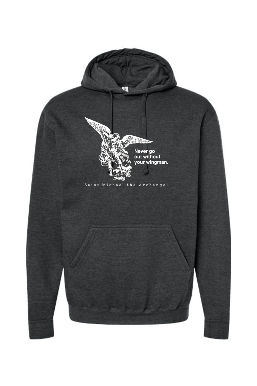 Never Go Without Your Wingman - St. Michael the Archangel Hoodie Sweatshirt - Image 6