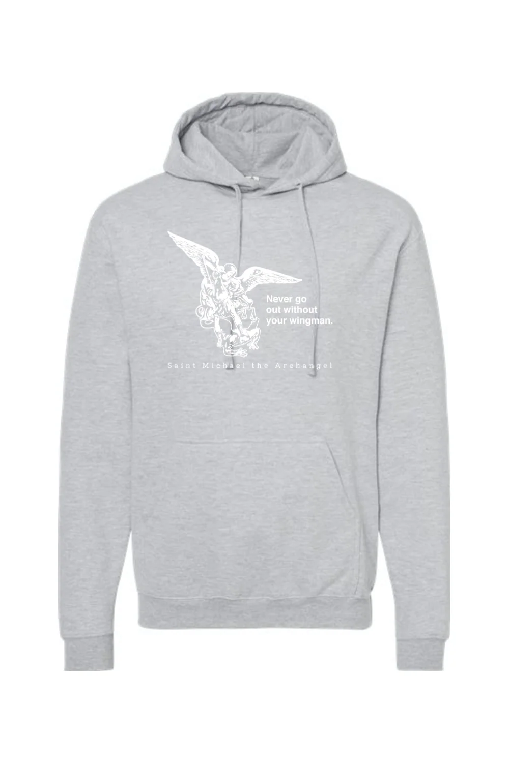 Never Go Without Your Wingman - St. Michael the Archangel Hoodie Sweatshirt - Image 7