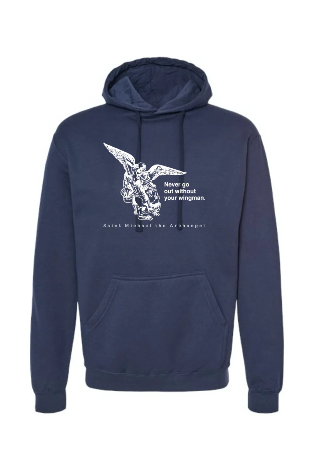 Never Go Without Your Wingman - St. Michael the Archangel Hoodie Sweatshirt - Image 9