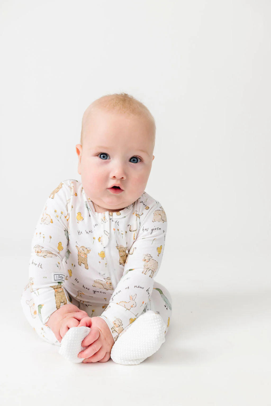 New Birth PJ Footed Onesie Bamboo - Image 2