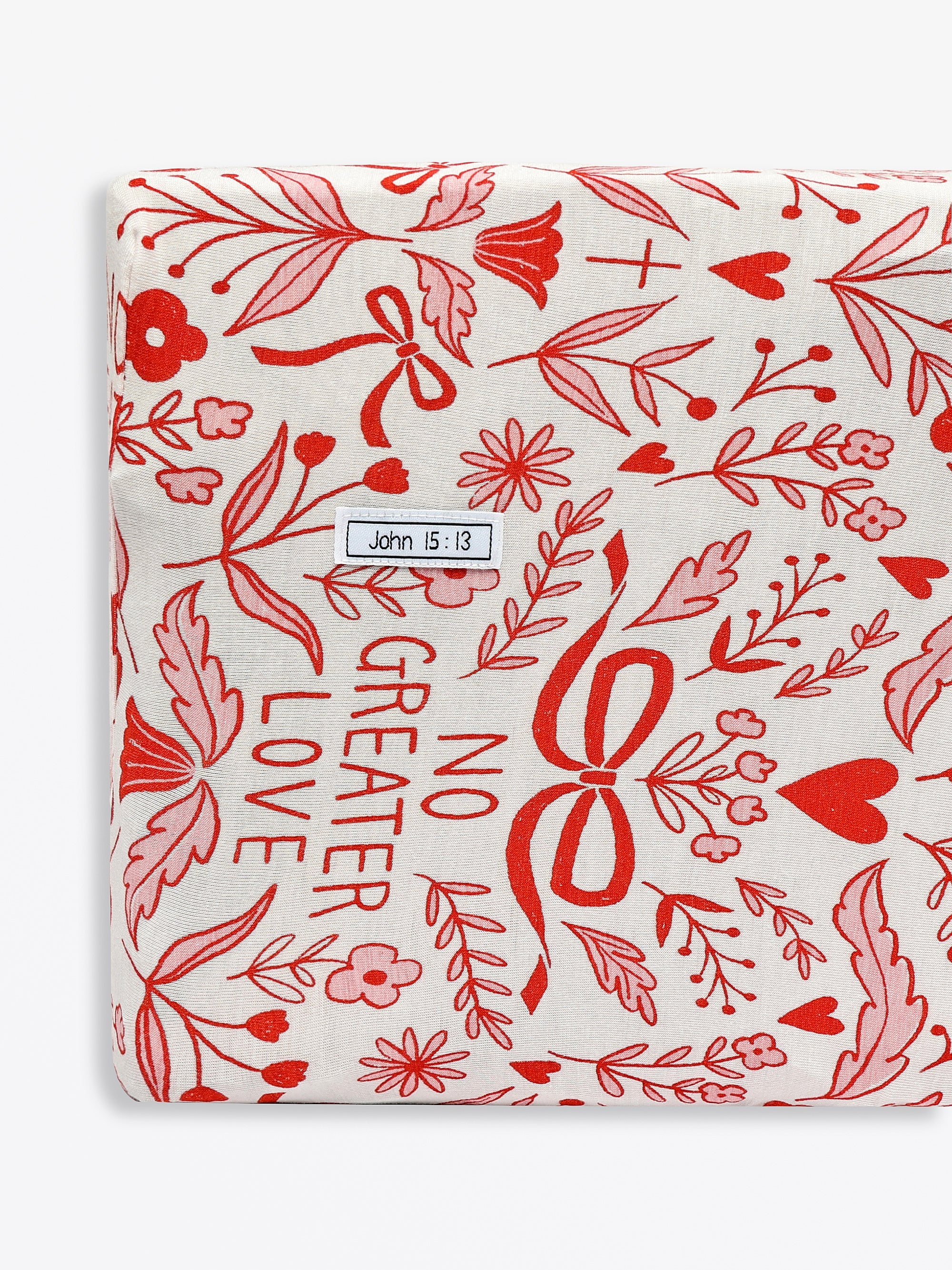 No Greater Love Pink Bedsheet Bamboo - Image 2