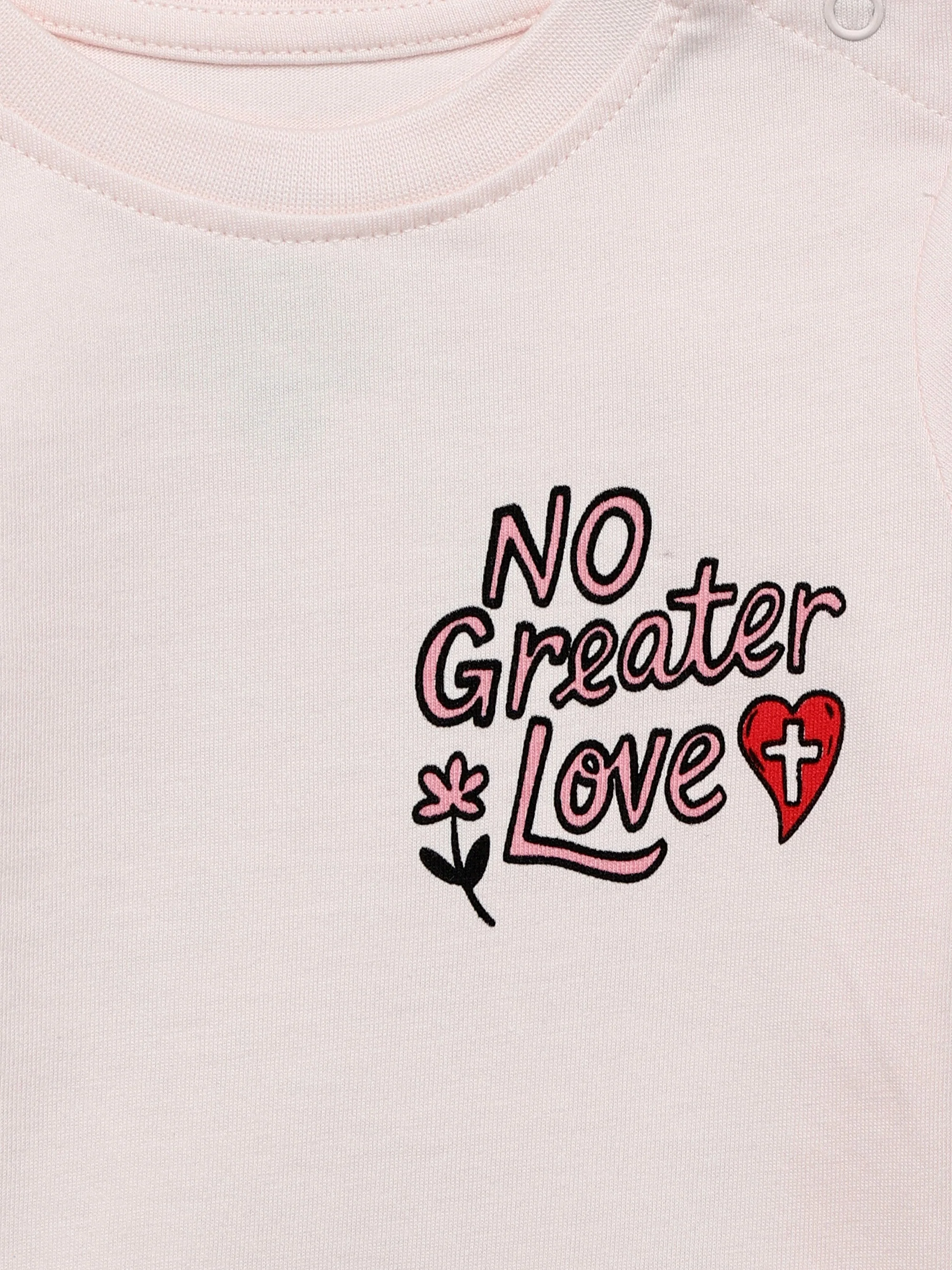 No Greater Love Pink Short Sleeve T-Shirt Cotton - Image 6