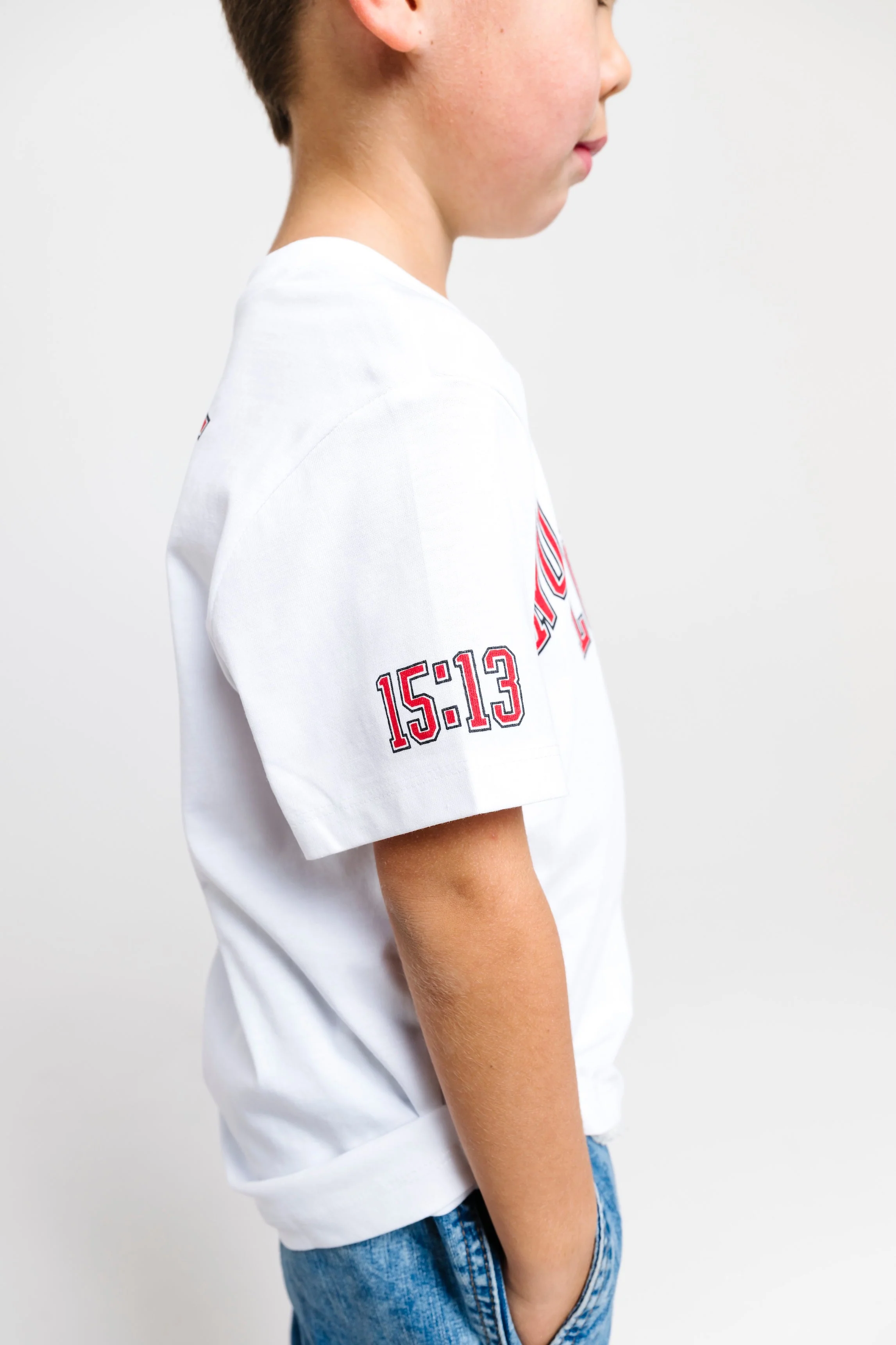 No Greater Love White Short Sleeve T-Shirt Cotton - Image 3