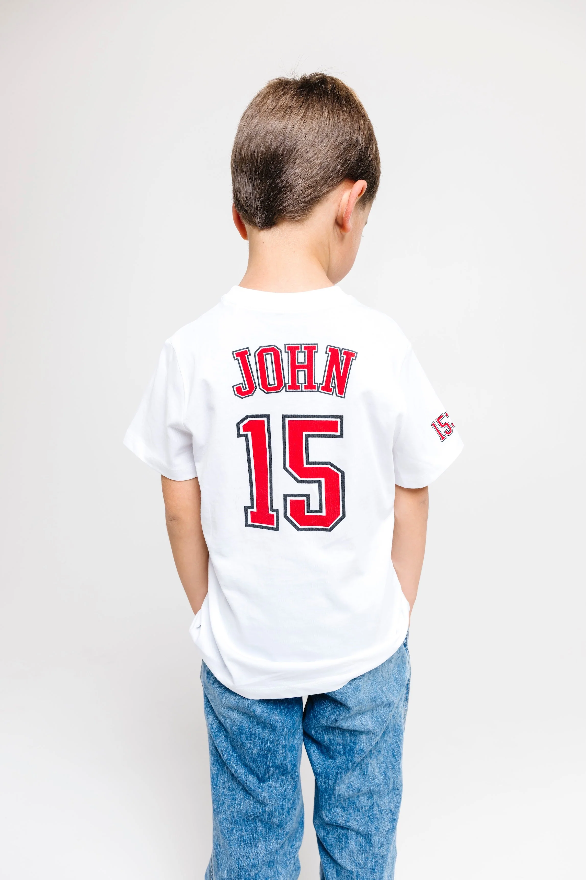 No Greater Love White Short Sleeve T-Shirt Cotton - Image 5