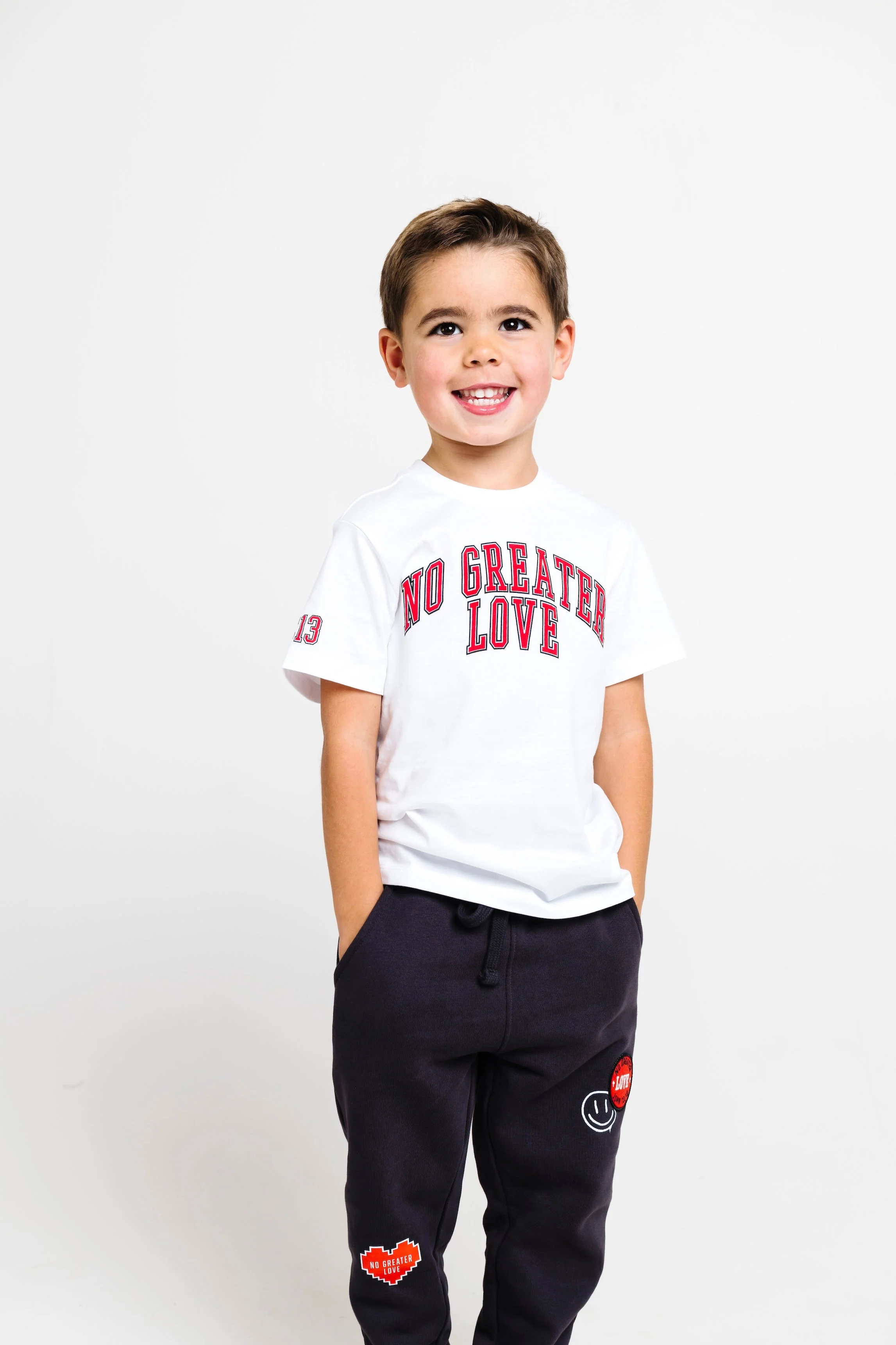 No Greater Love White Short Sleeve T-Shirt Cotton - Image 8