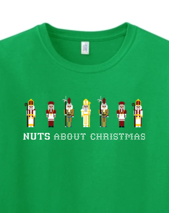 Nuts About Christmas Adult T-shirt - Image 2