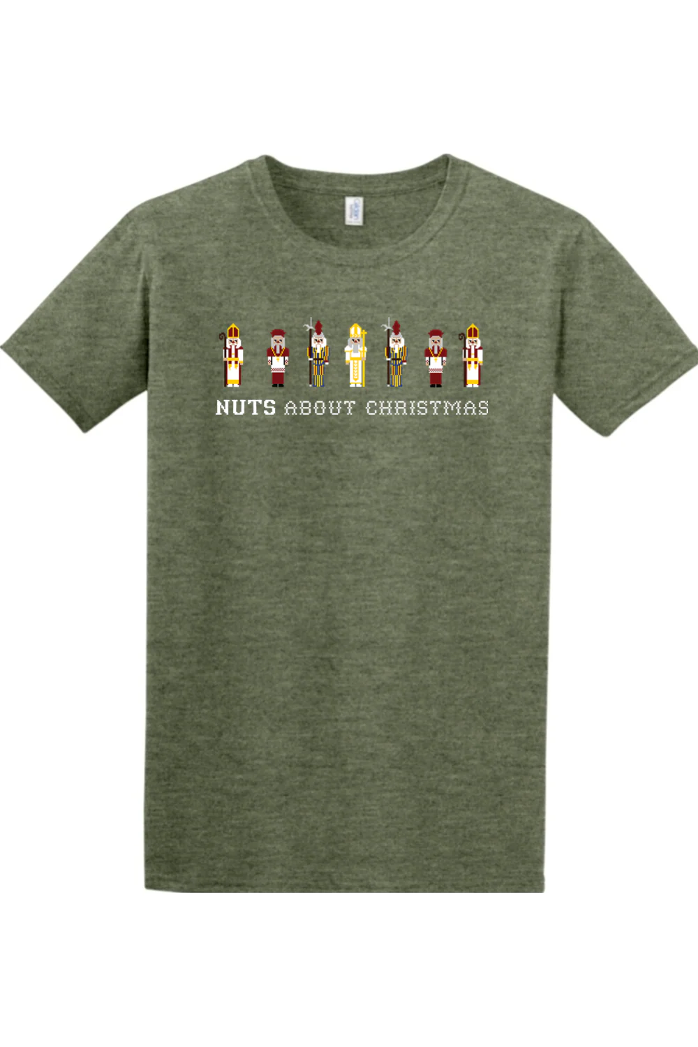 Nuts About Christmas Adult T-shirt - Image 4