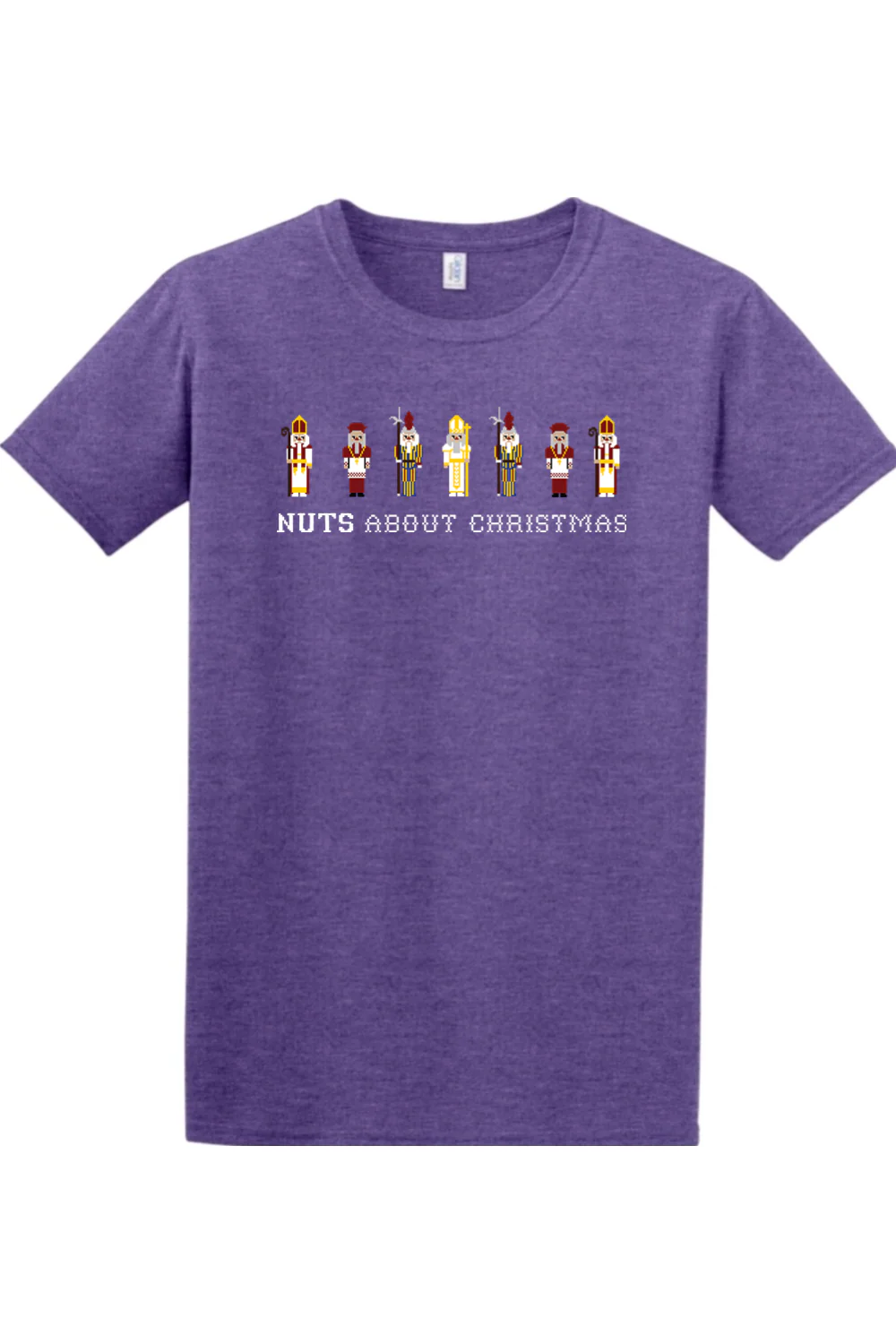 Nuts About Christmas Adult T-shirt - Image 5