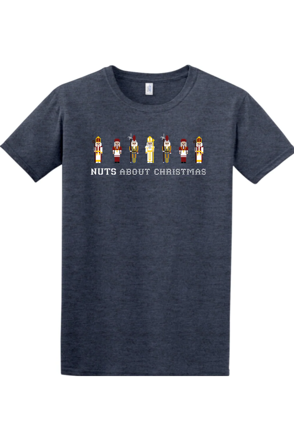 Nuts About Christmas Adult T-shirt - Image 6