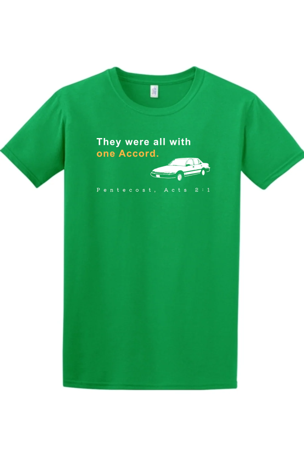 One Accord - Pentecost, Acts 2:1 Adult T-Shirt - Image 5