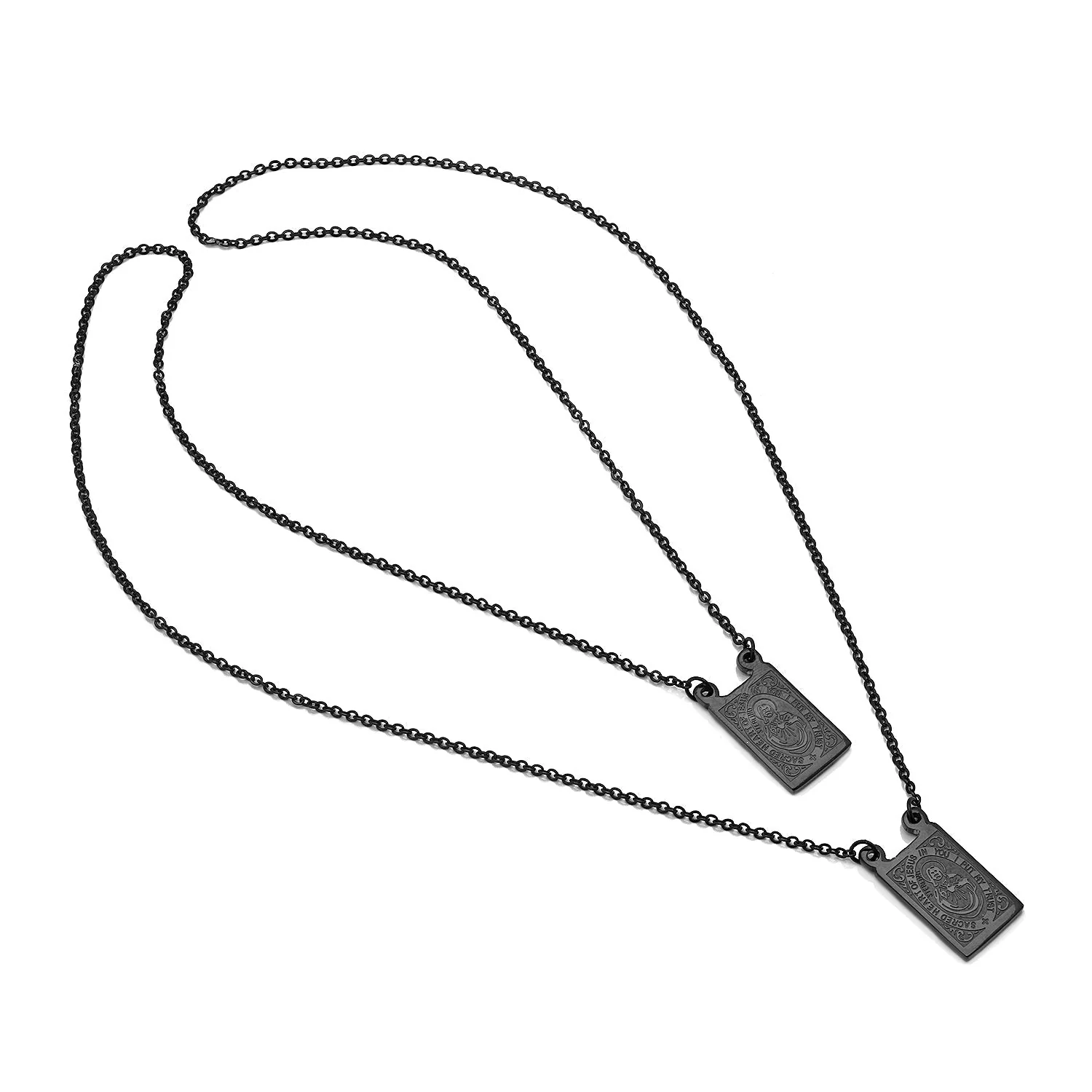 Our Lady Mount Carmel Rectangle Scapular Necklace - Image 8
