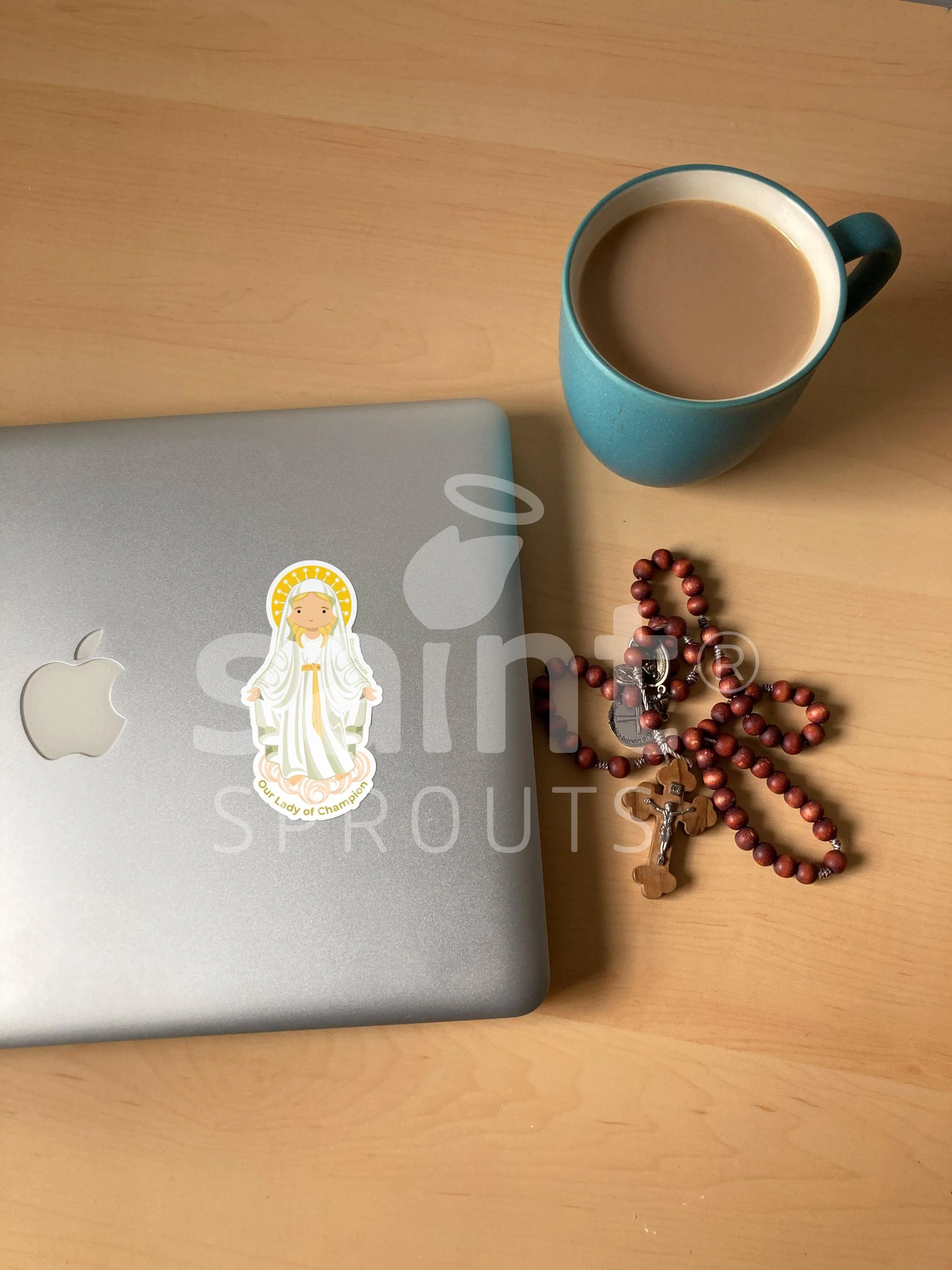 Our Lady of Champion Sticker – Marian Apparition of the United States - Image 2