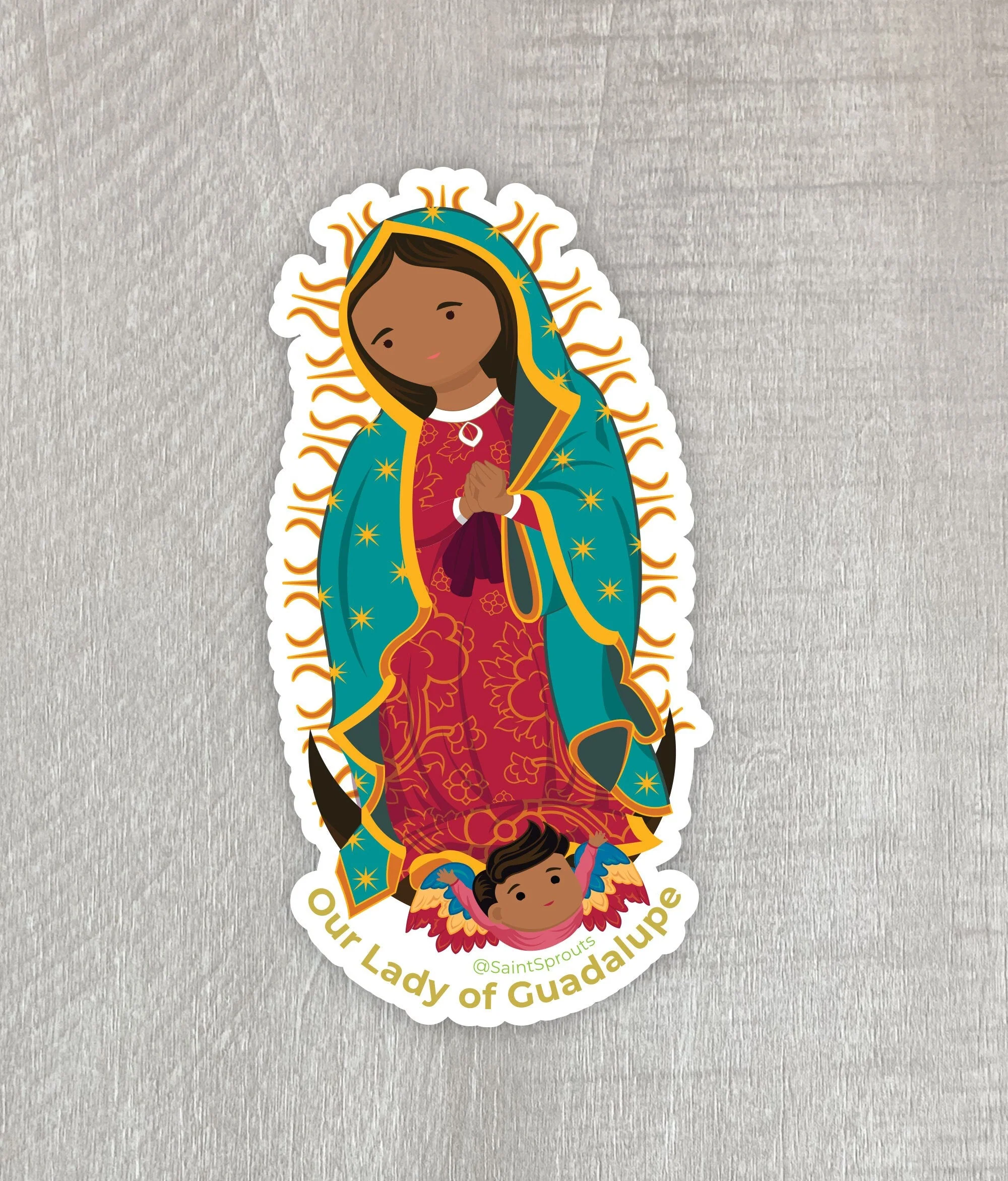 Our Lady of Guadalupe Sticker / Nuestra Señora de Guadalupe Sticker - Image 4