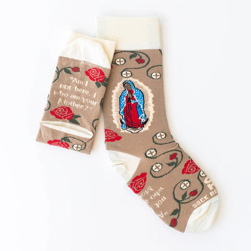 Our Lady of Guadalupe & The Eucharist Adult Socks - Image 2