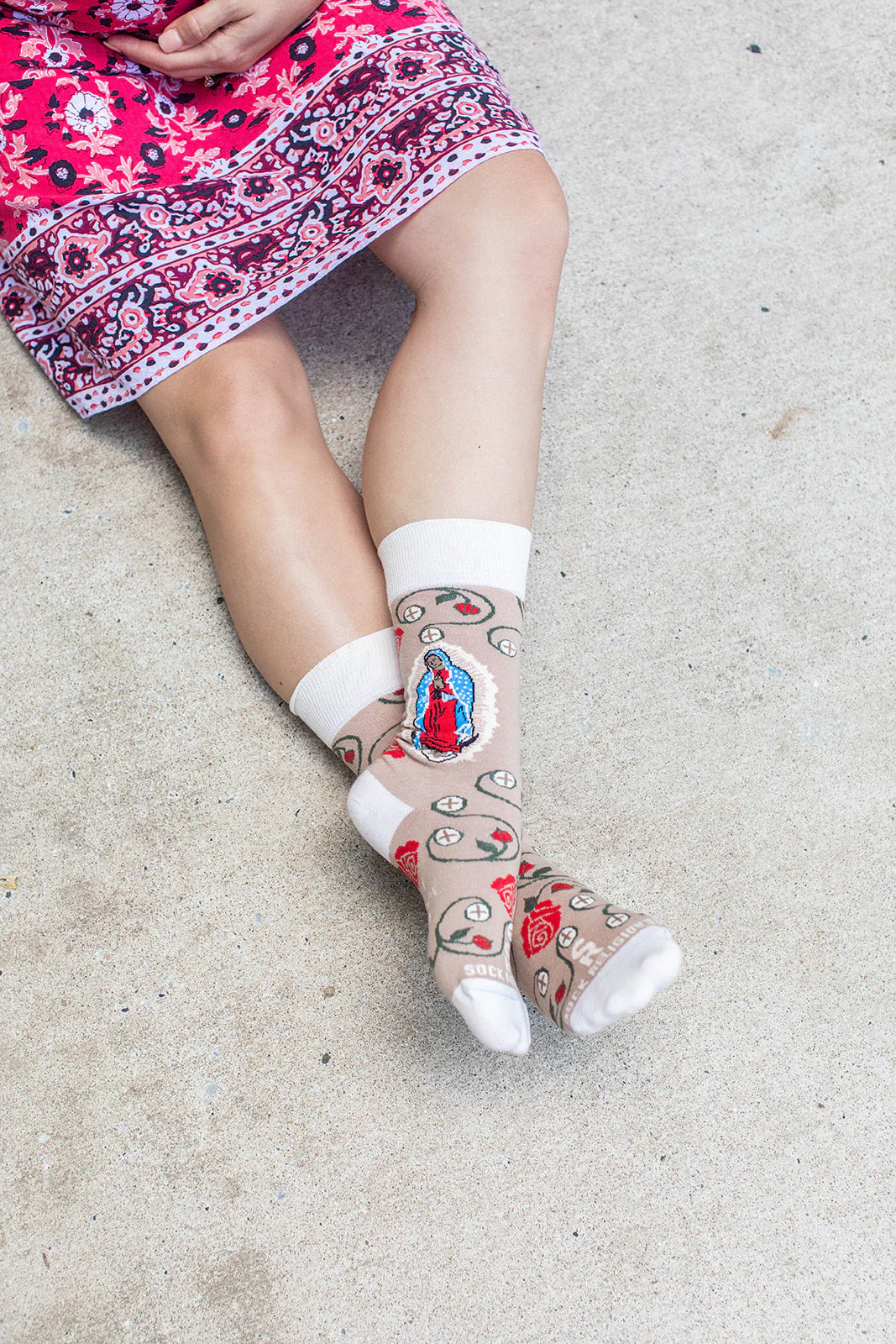 Our Lady of Guadalupe & The Eucharist Adult Socks - Image 5