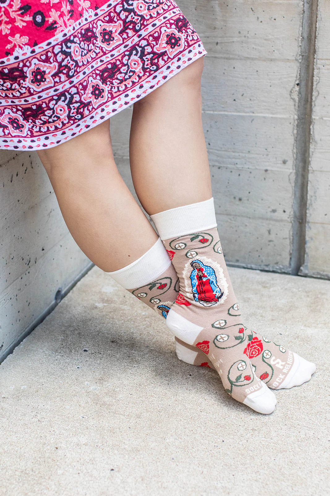 Our Lady of Guadalupe & The Eucharist Adult Socks - Image 6