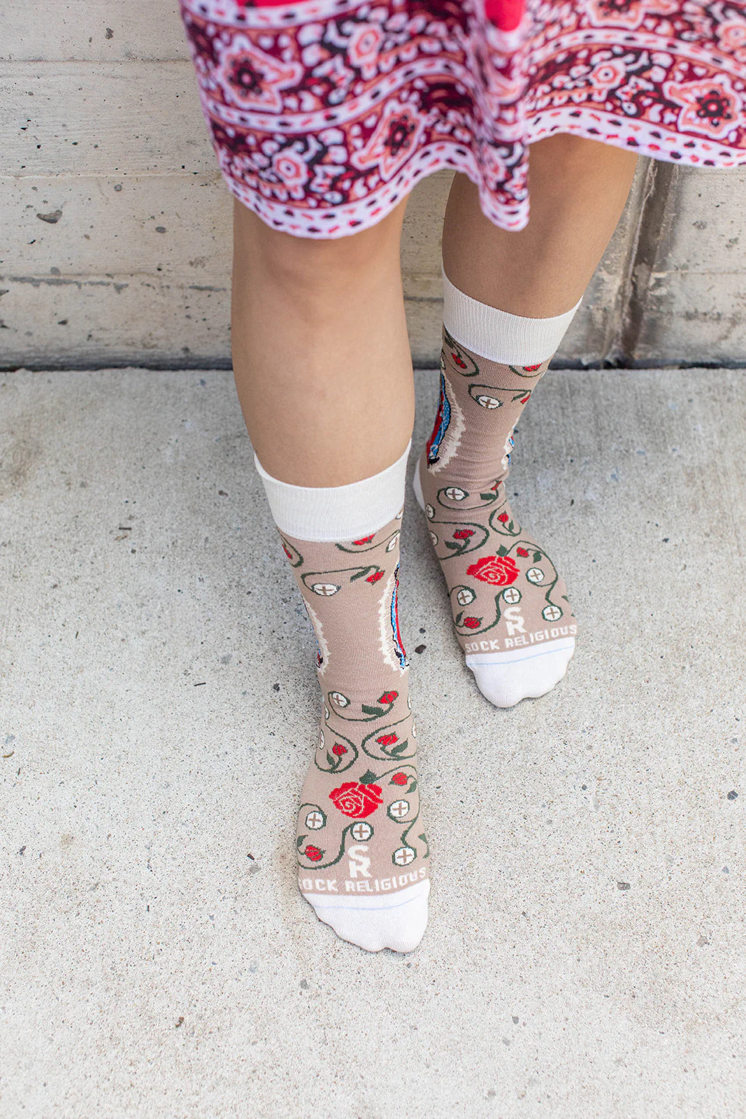 Our Lady of Guadalupe & The Eucharist Adult Socks - Image 7