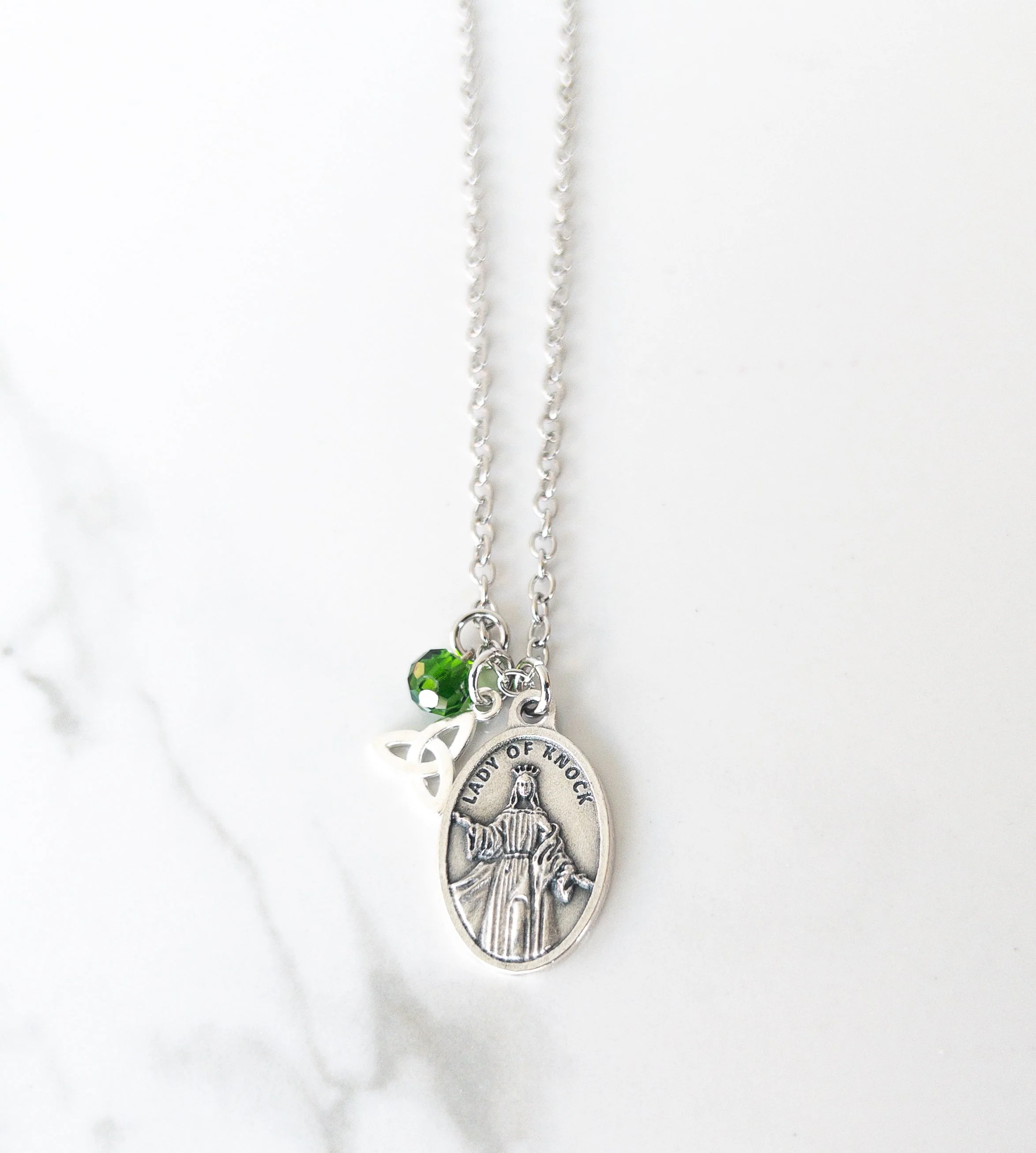 Our Lady of Knock Triquetra Necklace - Image 2