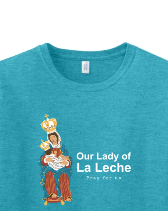 Our Lady of La Leche Adult T-shirt - Image 2
