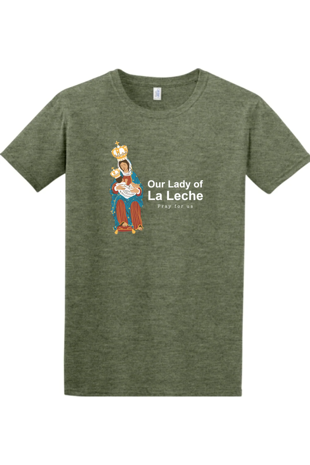 Our Lady of La Leche Adult T-shirt - Image 4