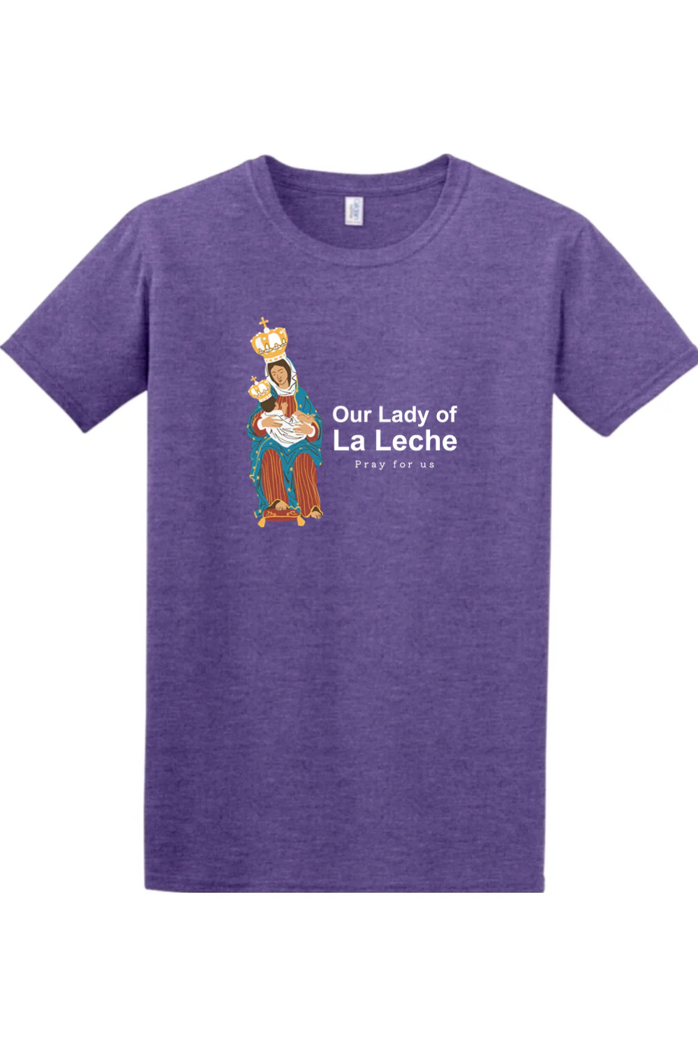 Our Lady of La Leche Adult T-shirt - Image 7