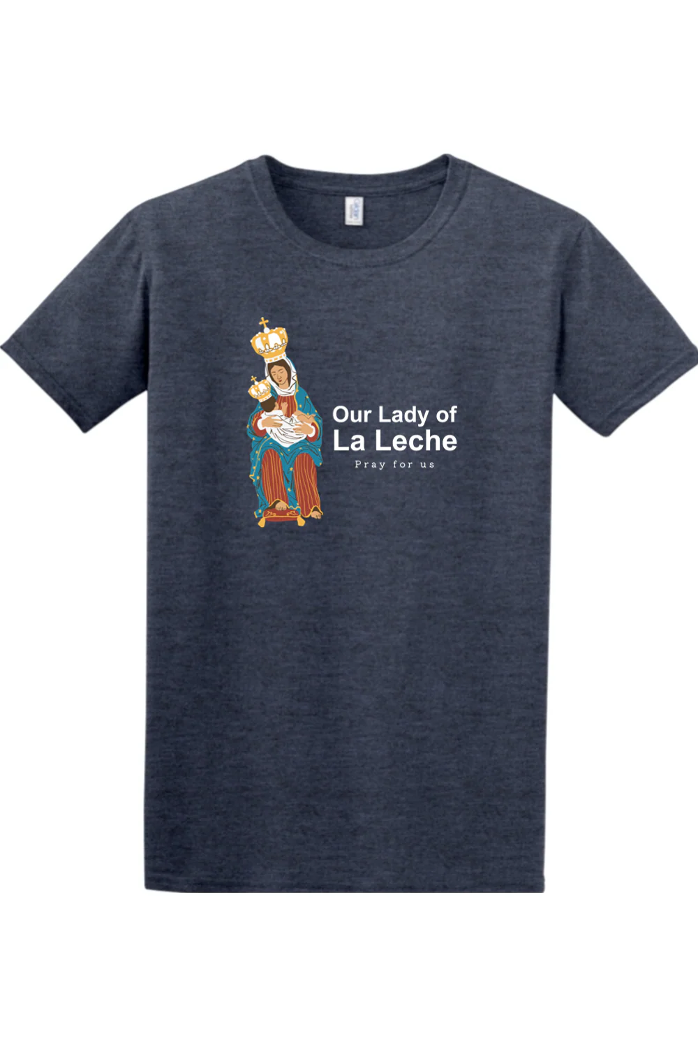 Our Lady of La Leche Adult T-shirt - Image 8