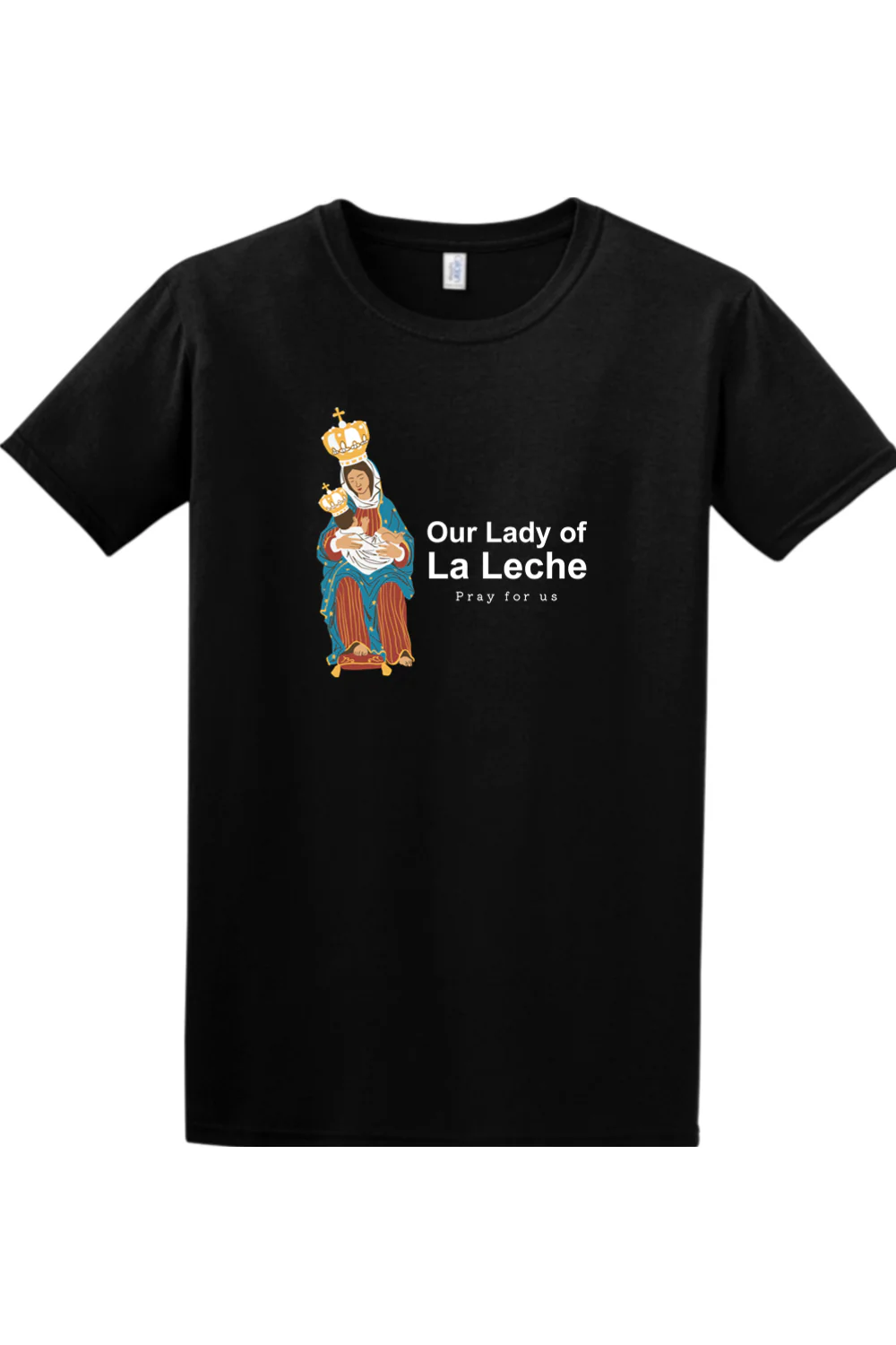 Our Lady of La Leche Adult T-shirt - Image 9