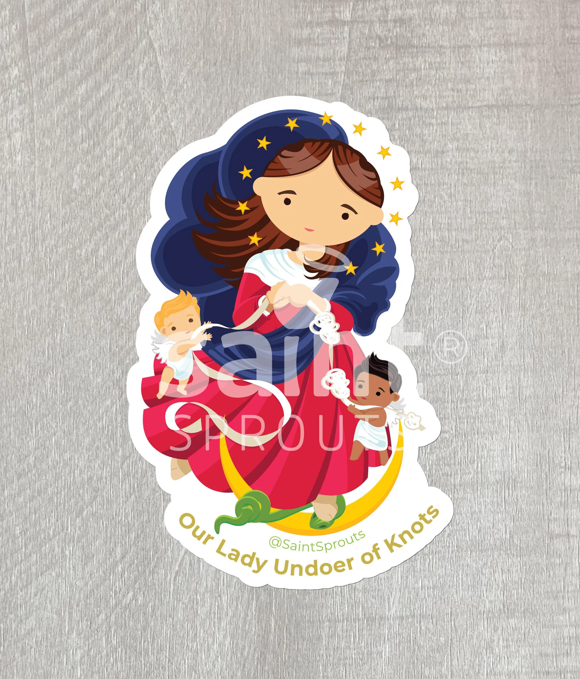 Our Lady Undoer of Knots Sticker / Our Lady Untier of Knots Sticker - Image 4