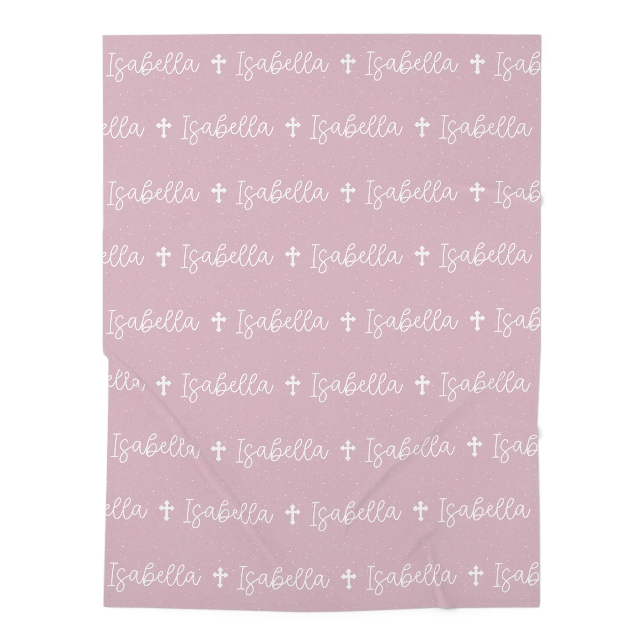 Personalized Pink Baby Name Swaddle Blanket - Image 5
