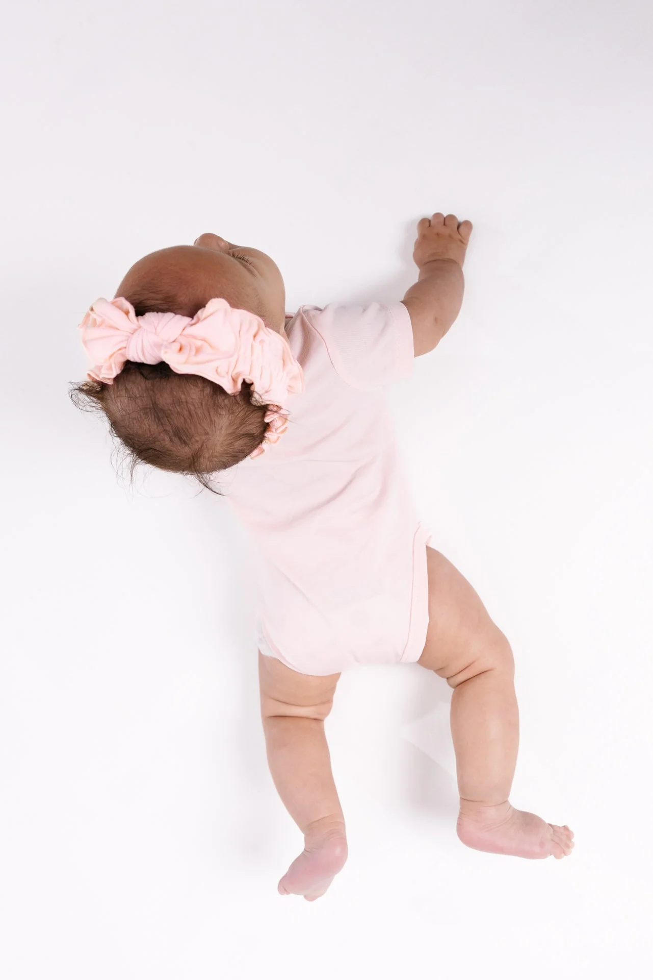 Pink Prayer Pocket Short Sleeve Bodysuit Cotton - Image 6