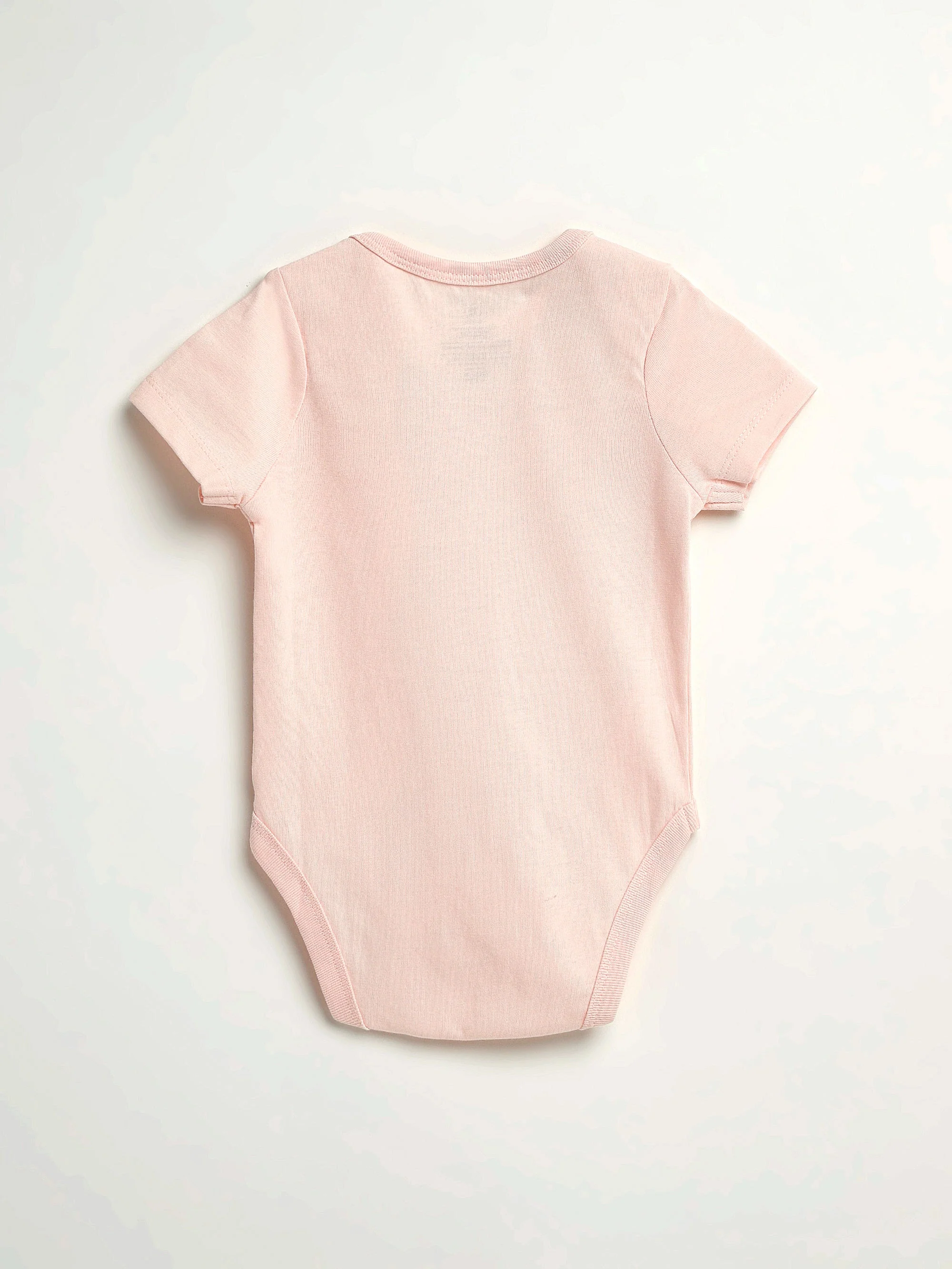 Pink Prayer Pocket Short Sleeve Bodysuit Cotton - Image 7