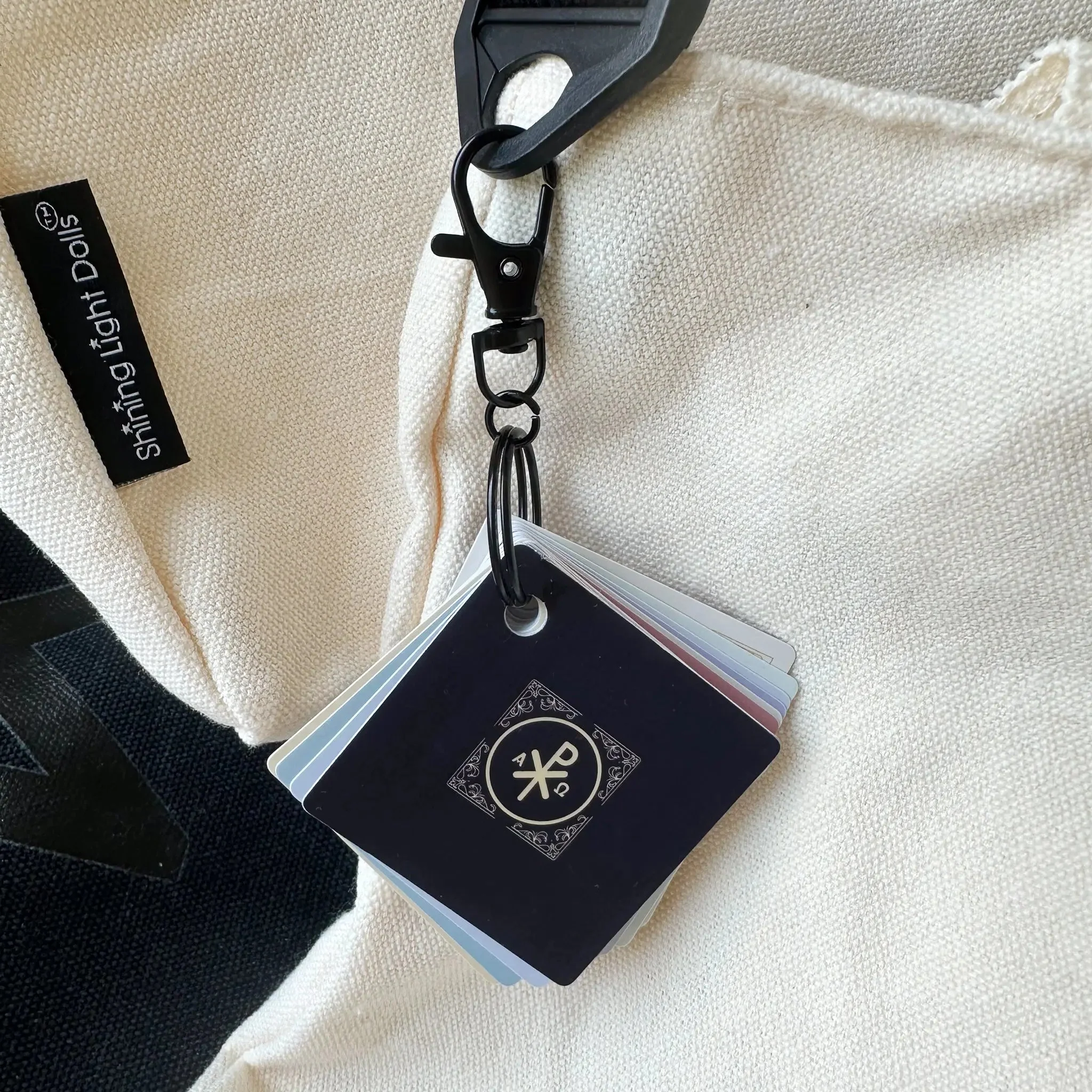 Pocket Prayers Waterproof Catholic Prayer Card Keychain Set - Image 3
