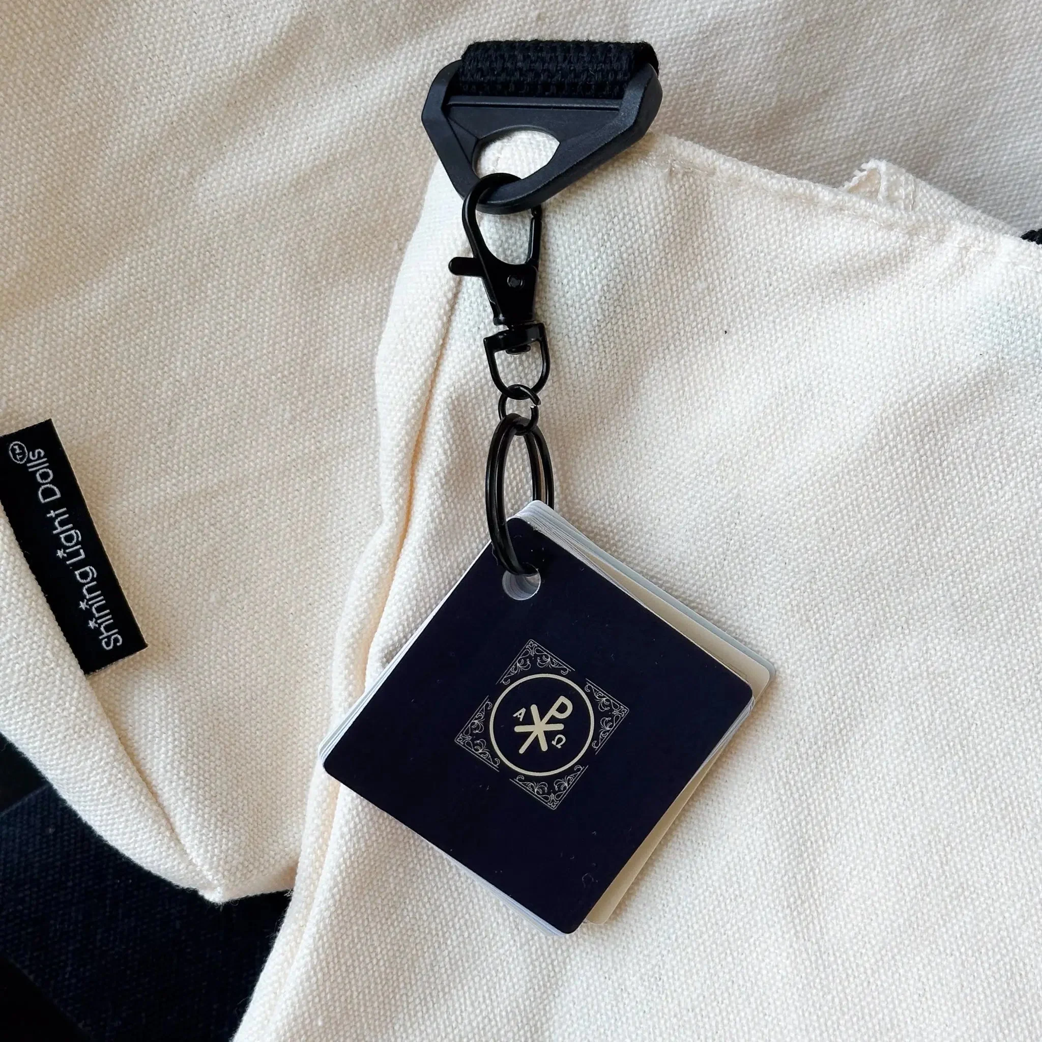 Pocket Prayers Waterproof Catholic Prayer Card Keychain Set - Image 7