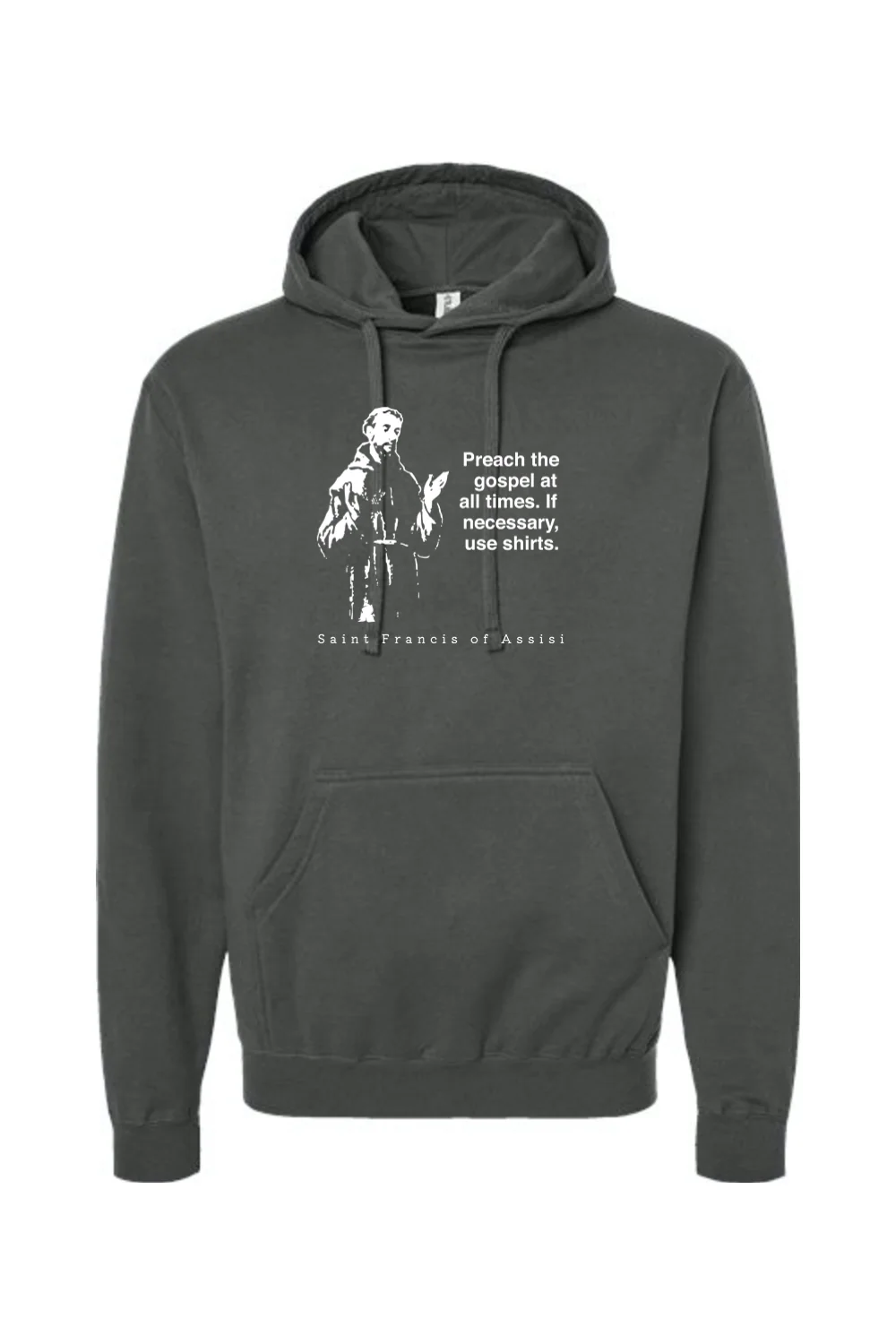 Preach the Gospel - St. Francis of Assisi Hoodie Sweatshirt - Image 3
