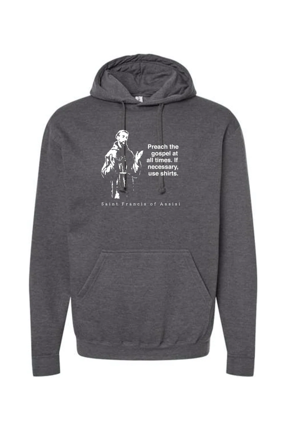 Preach the Gospel - St. Francis of Assisi Hoodie Sweatshirt - Image 4