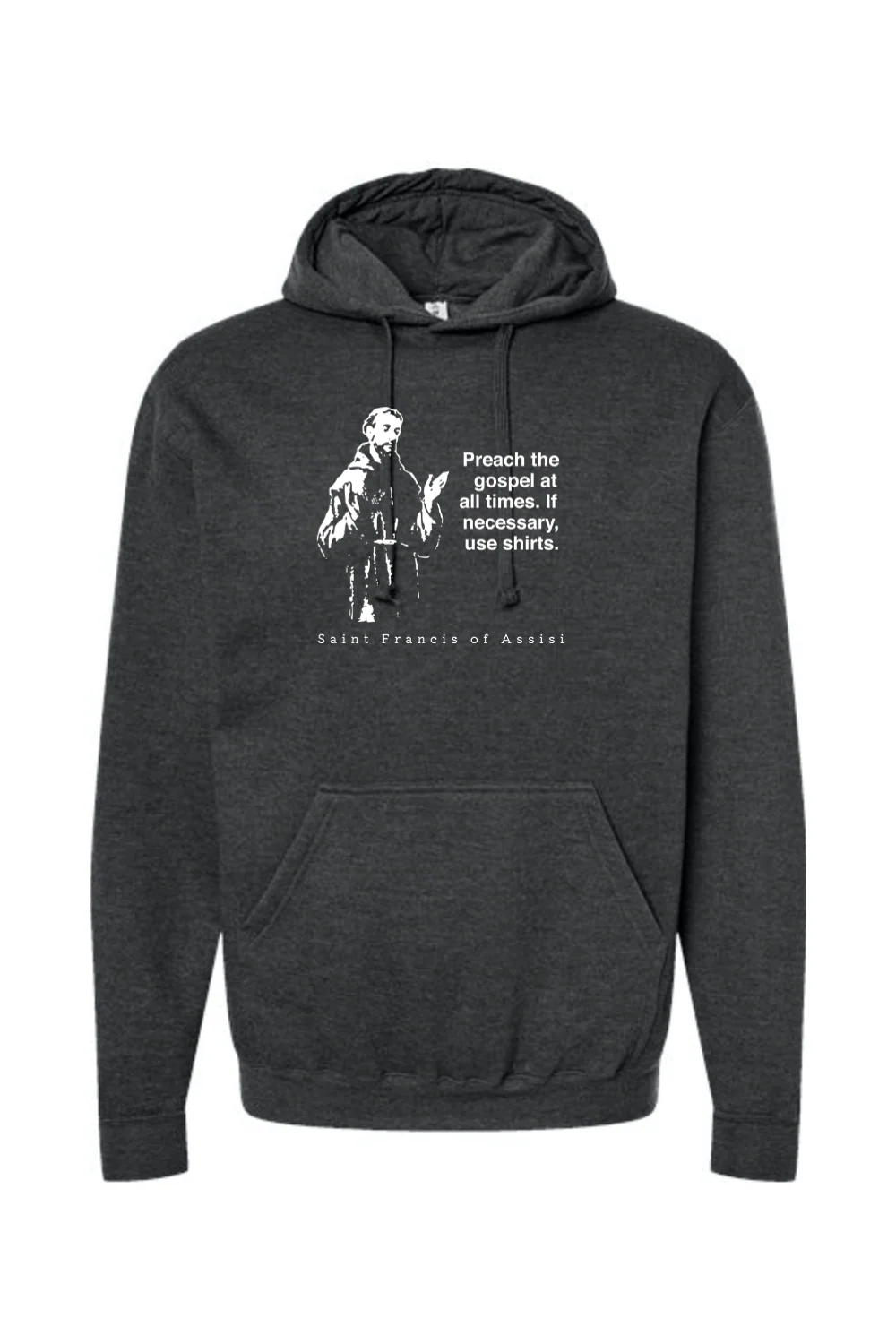 Preach the Gospel - St. Francis of Assisi Hoodie Sweatshirt - Image 6