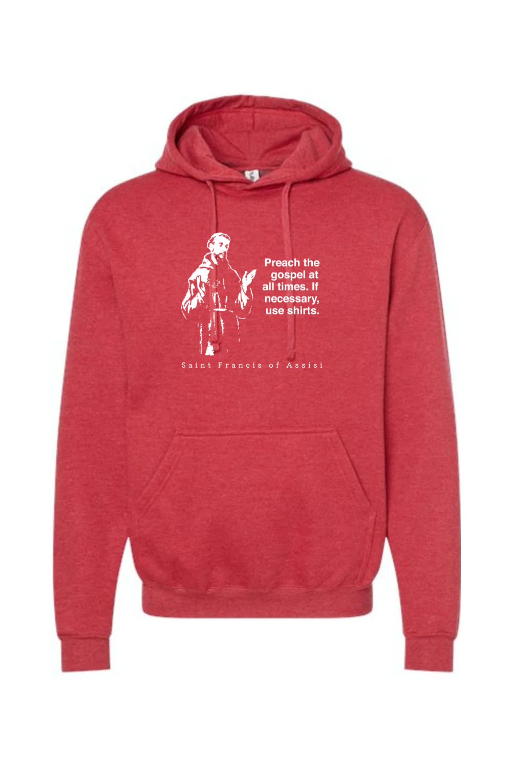 Preach the Gospel - St. Francis of Assisi Hoodie Sweatshirt - Image 8