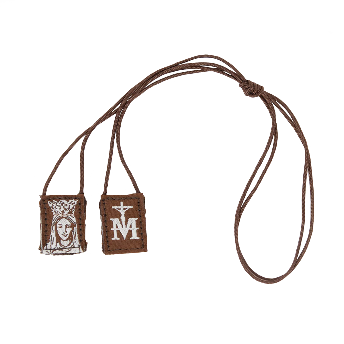 OLMC Mini | Our Lady of Mt. Carmel Premium Brown Scapular