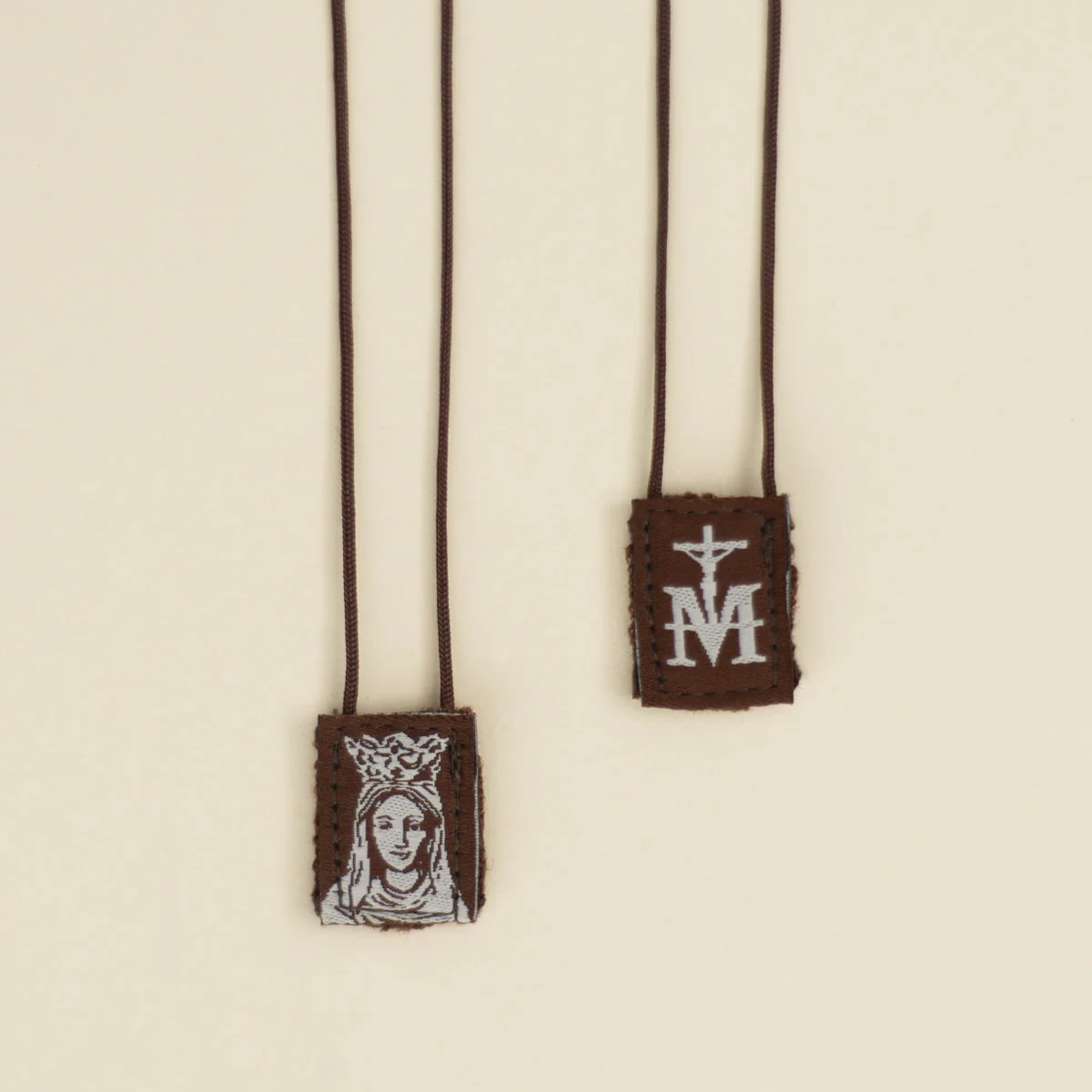 OLMC Mini | Our Lady of Mt. Carmel Premium Brown Scapular - Image 2