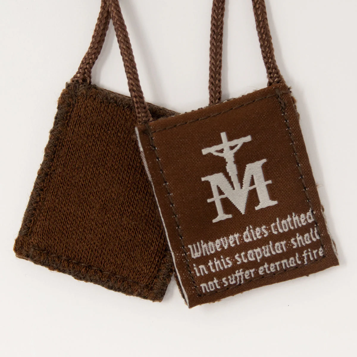 OLMC with Promise | Our Lady of Mt. Carmel Premium Brown Scapular - Image 3